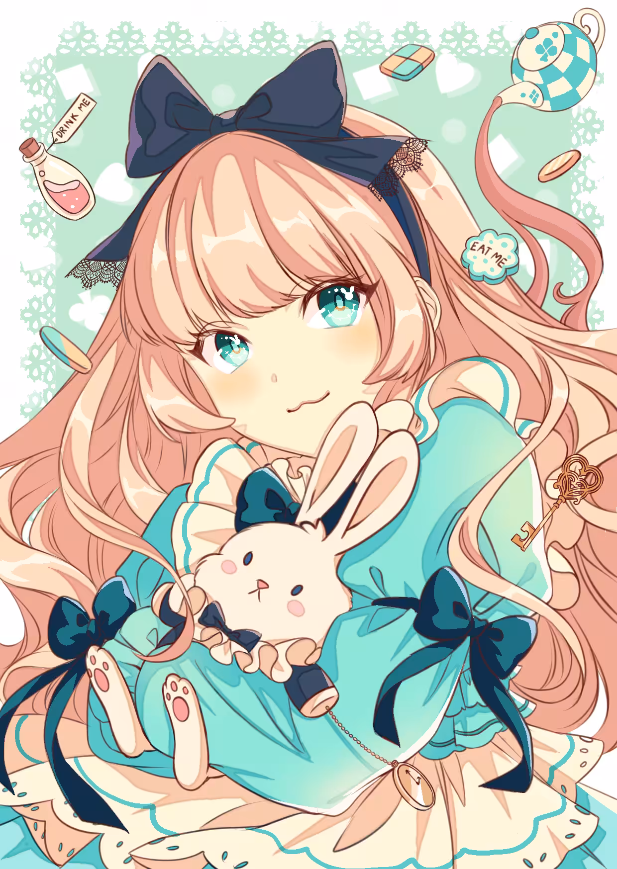 #003 Lolita girl with alice in wonderland