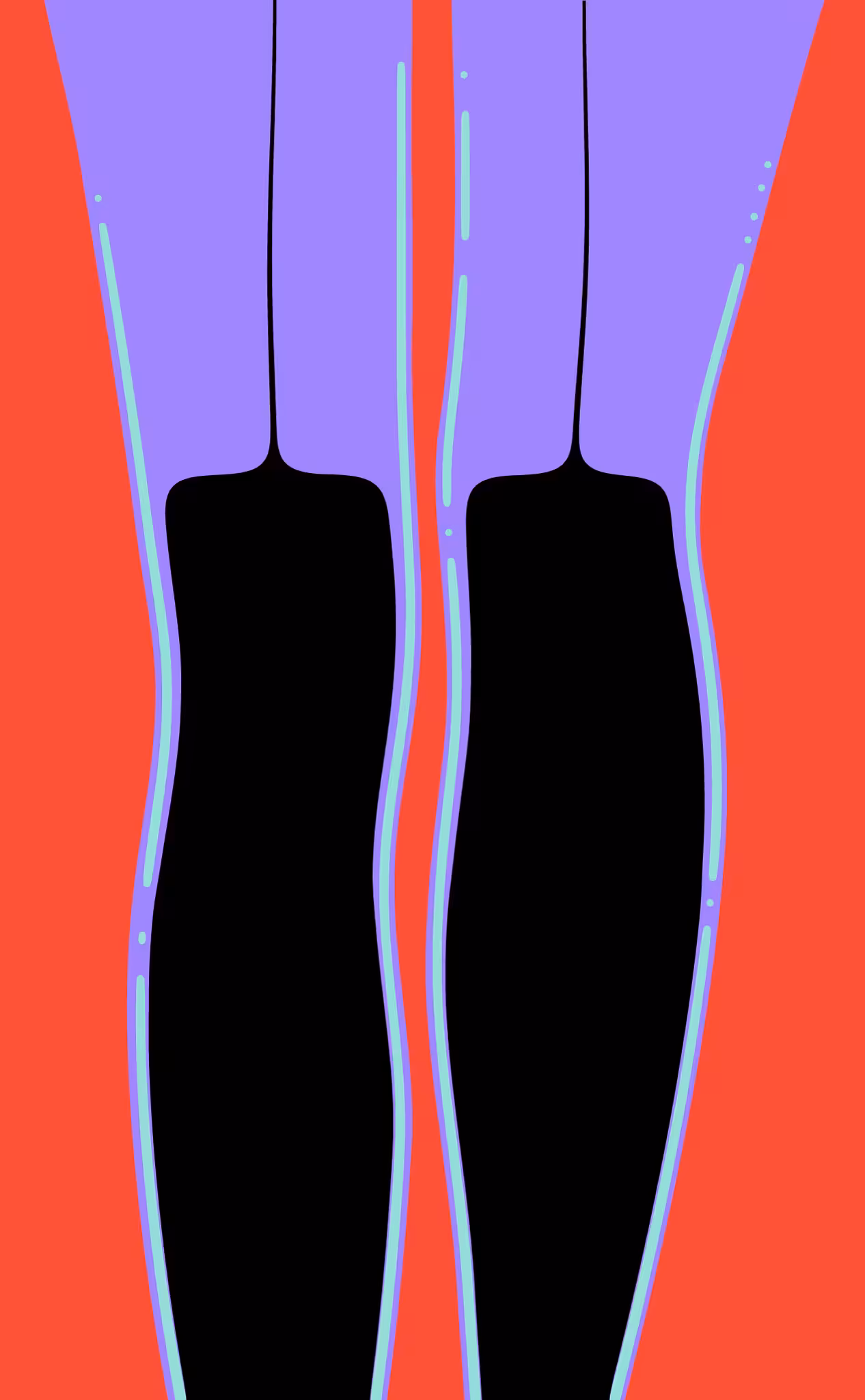Neon stockings