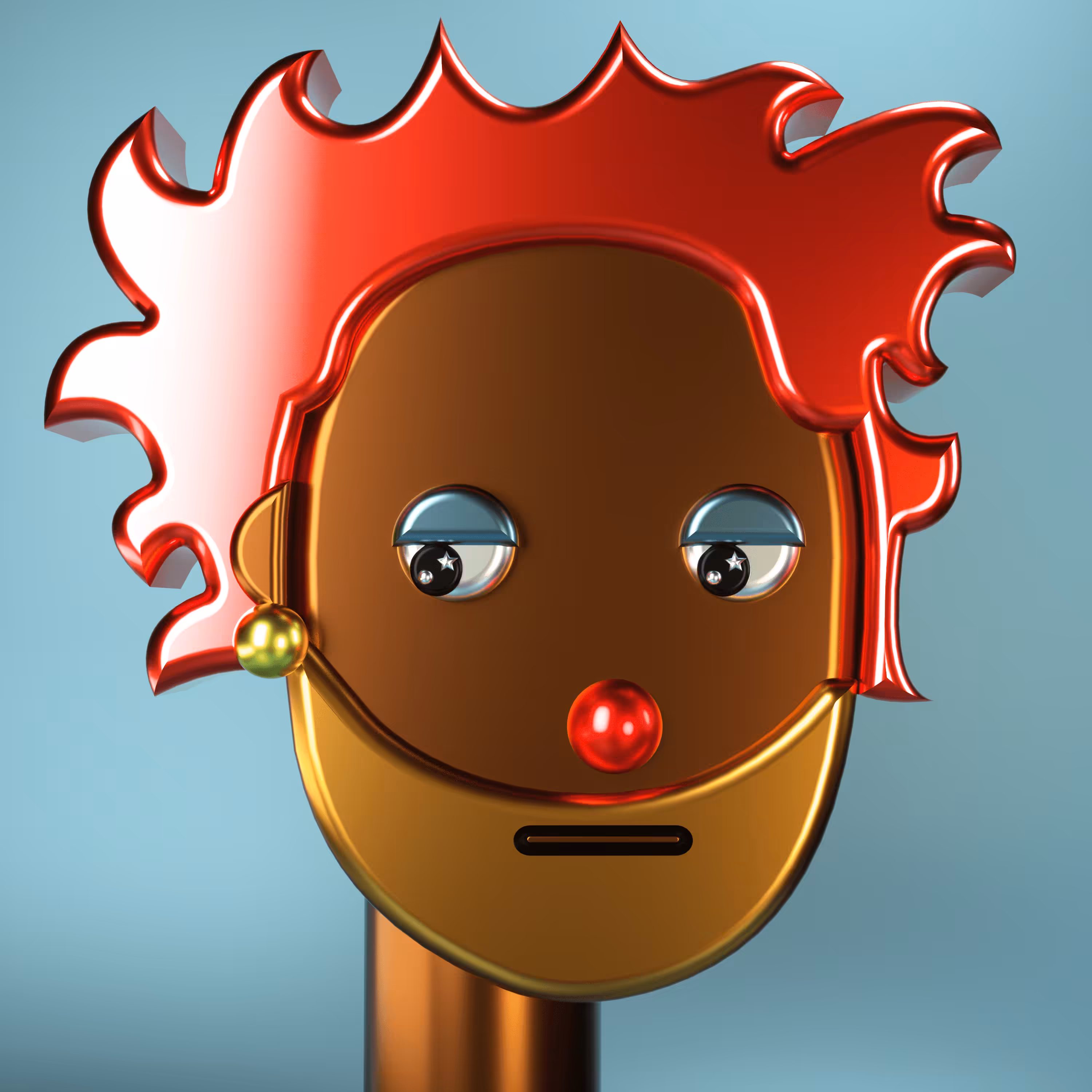 3D Chrome Punk #0949