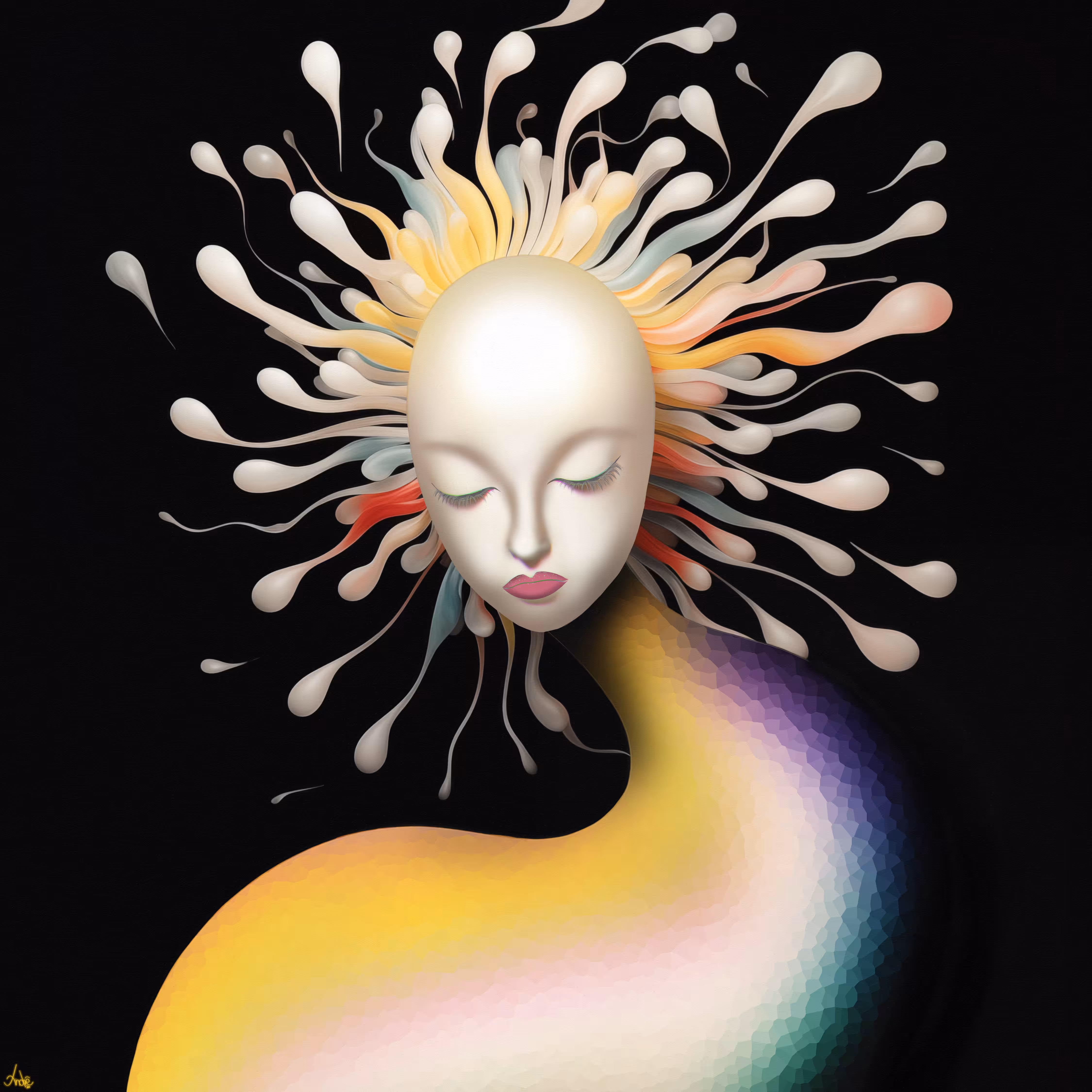 World of Colors: The Woman Statue