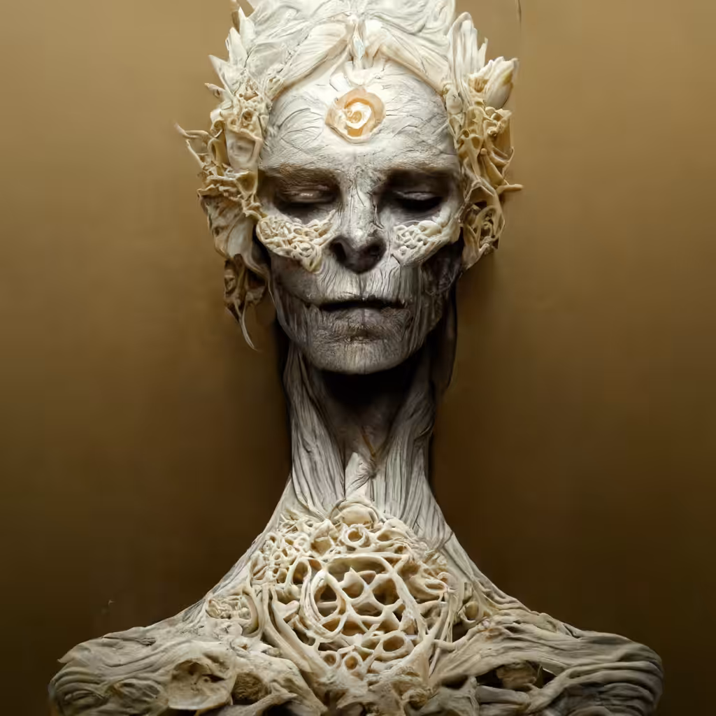 Psychedelic Art: Marble female