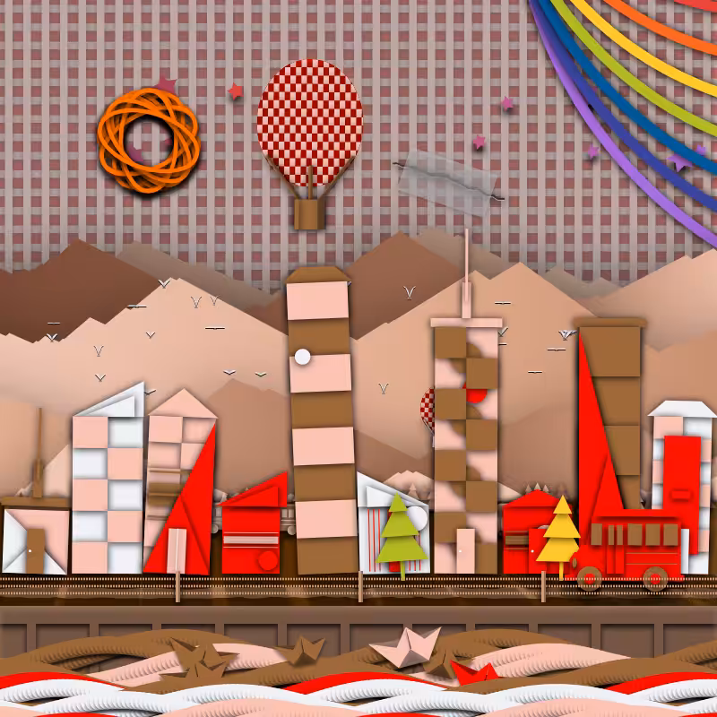 Paper Art 2.5D #73