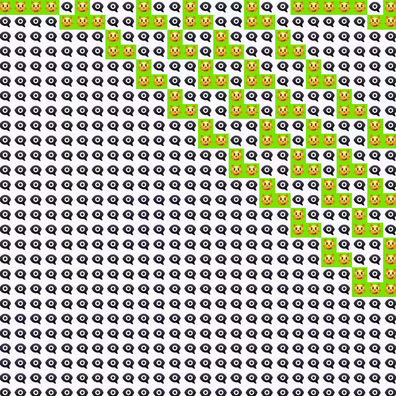 Elementary Cellular Emoji Automata #961