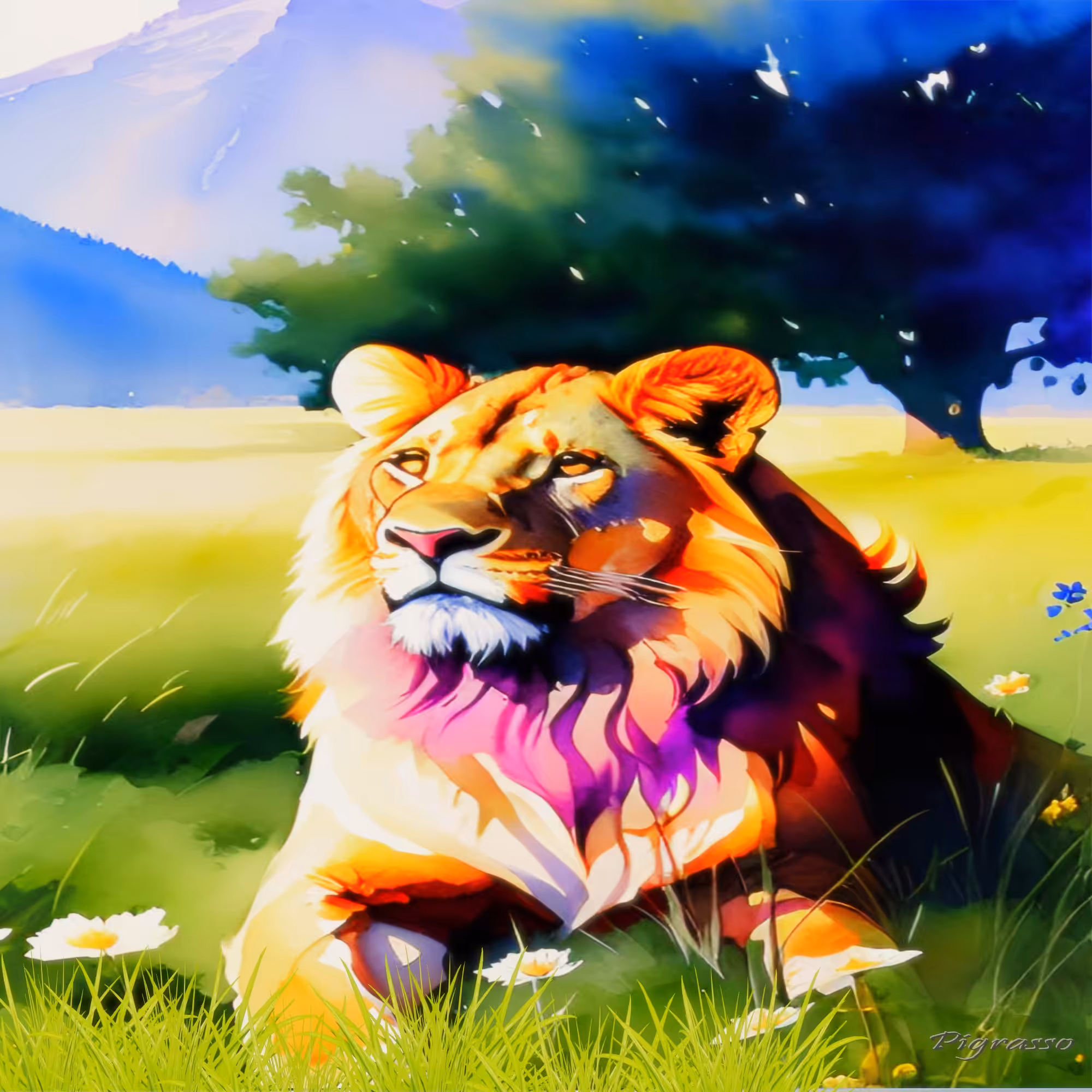 Lion on the watch