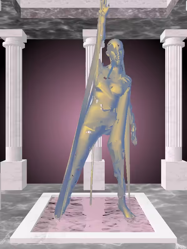 HeavenComputer: The Jazzy Sunlit Cobalt Woman #2058