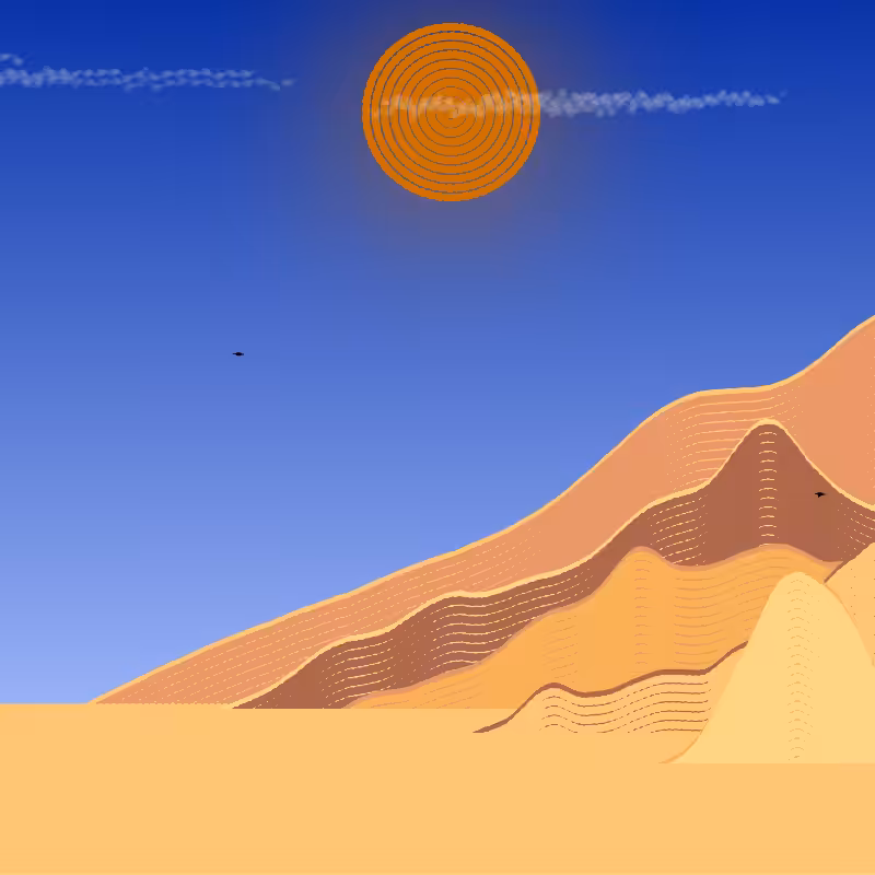 Painted Mountain Sunset #147