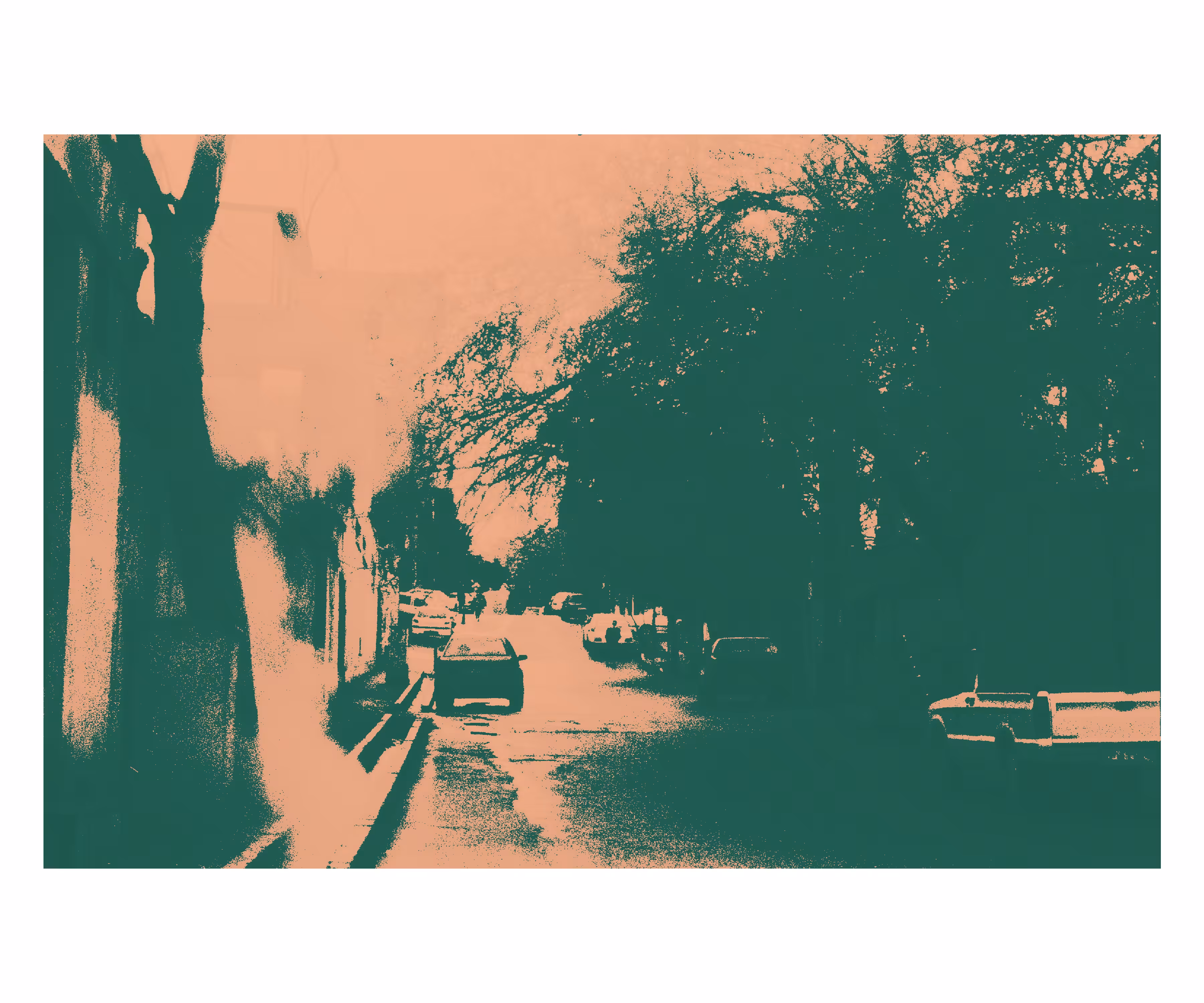 Dedicated to Andy Warhol NO#7_ The Alley in the Fog