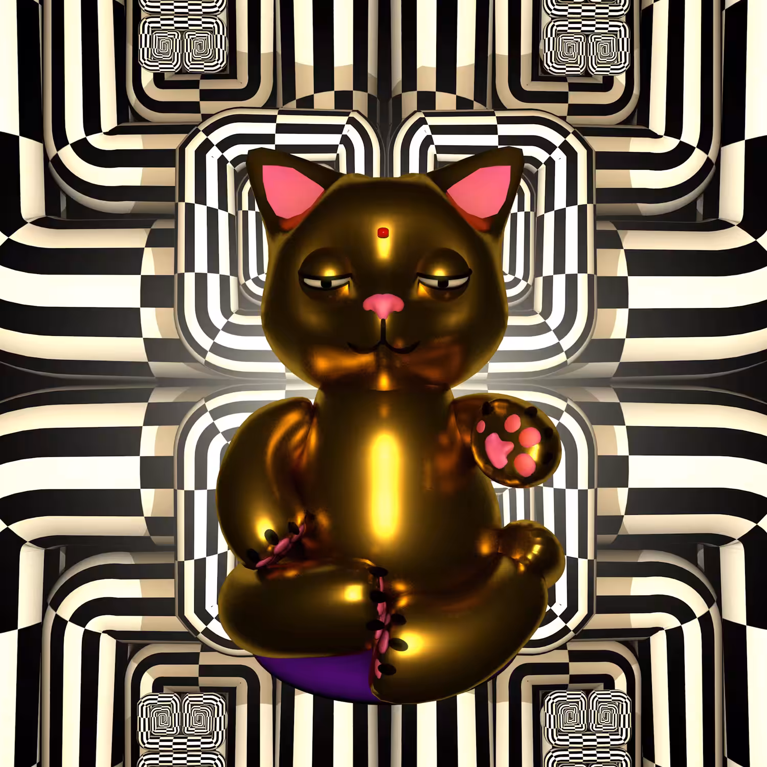 Gato_buda (Dorado)