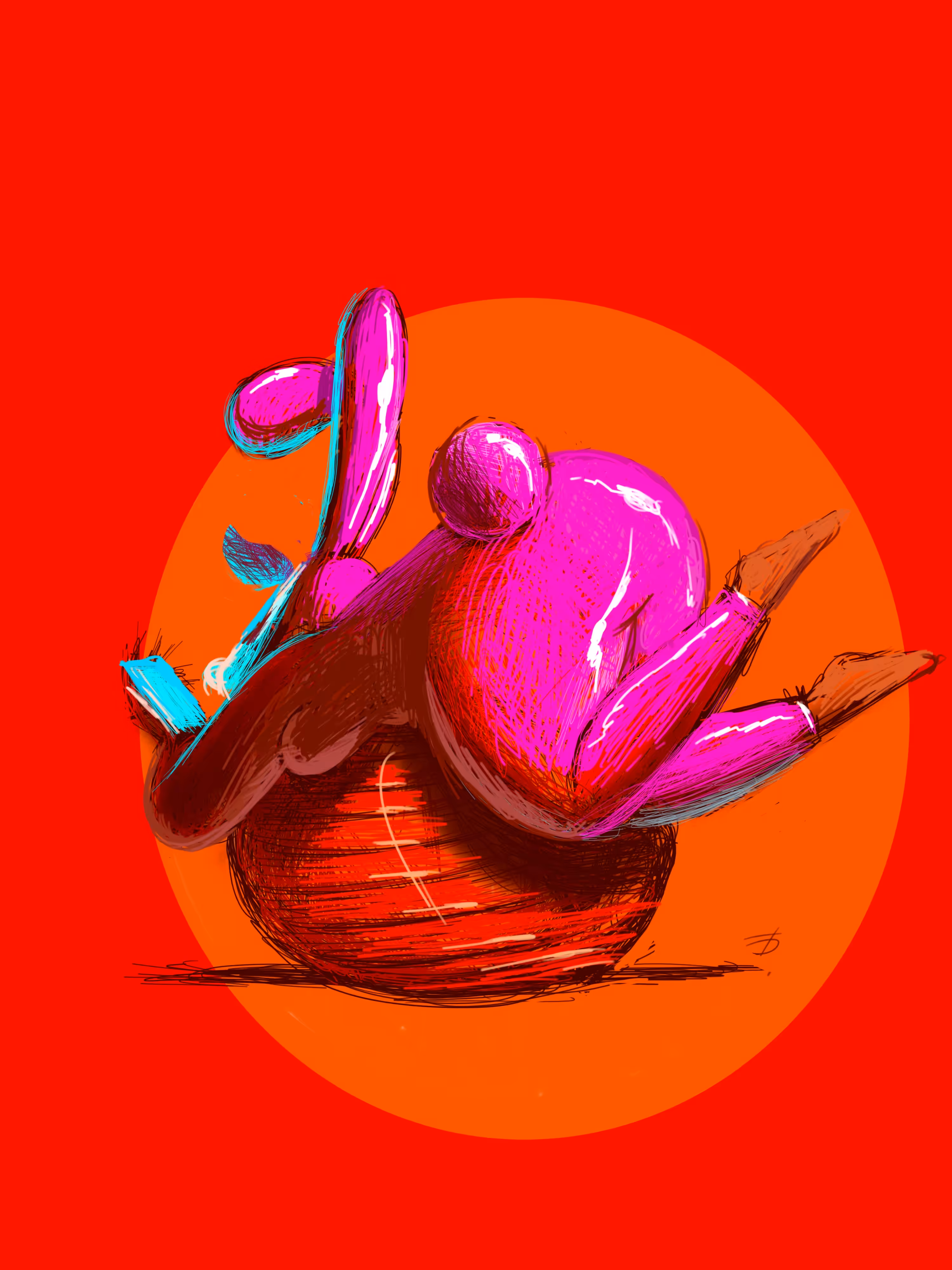 Mama takes a rest