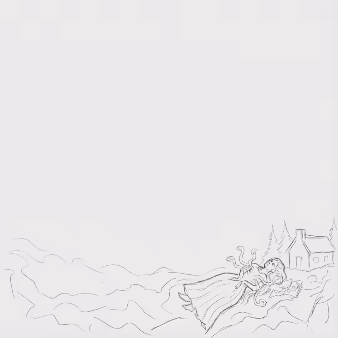 The Last Rider of Faith/Sketching Process