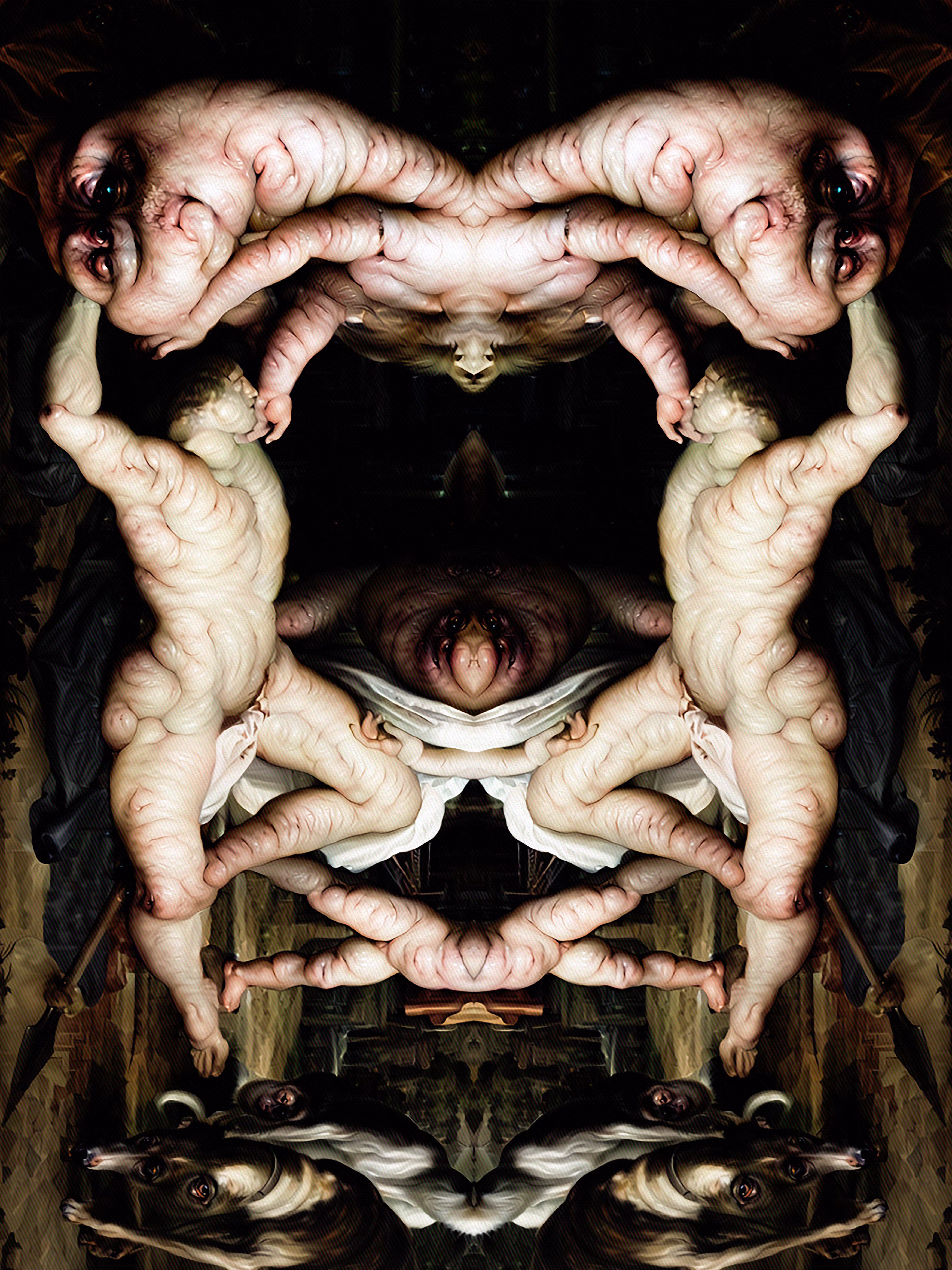 Touched by God, consumed by the hounds from Hell