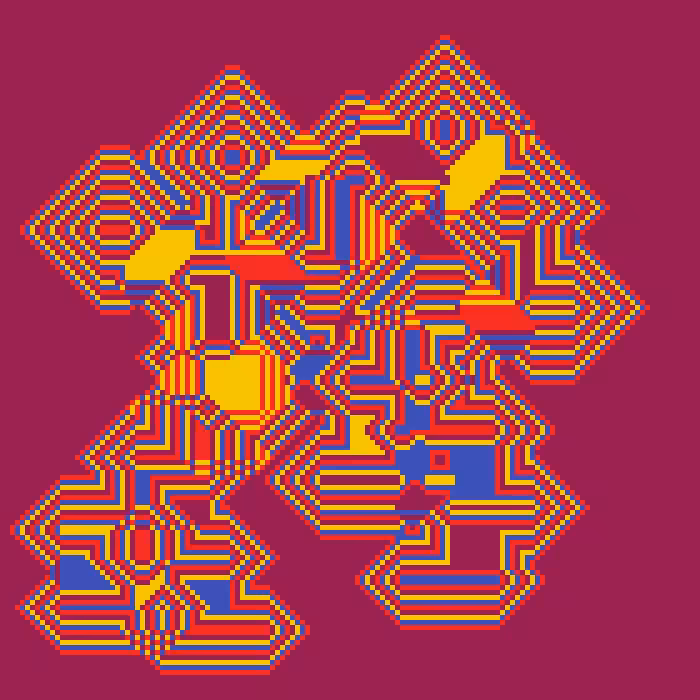 Superimposed Octagonal Pyramids #54