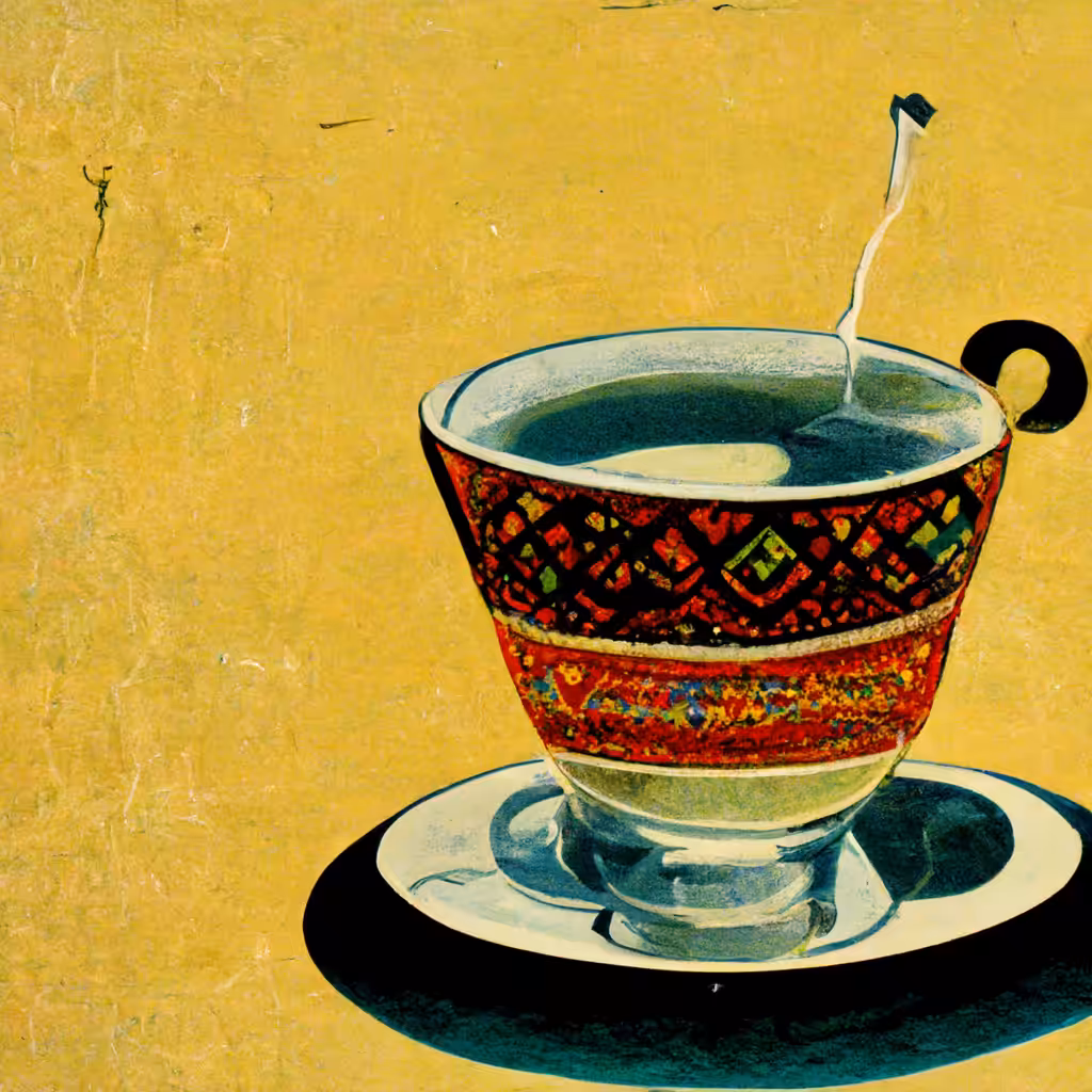 a cup of kahwah 