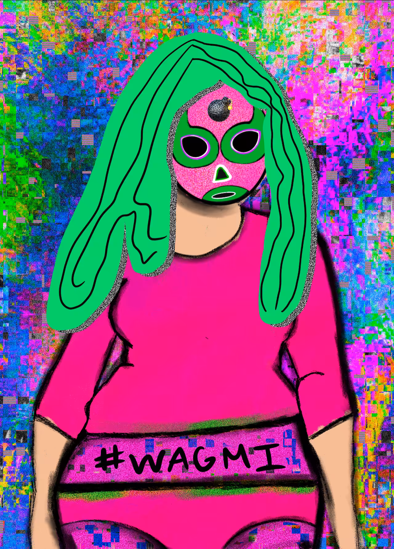 NFT luchadora #106