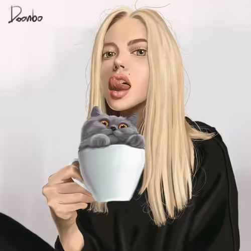 A cup of cat