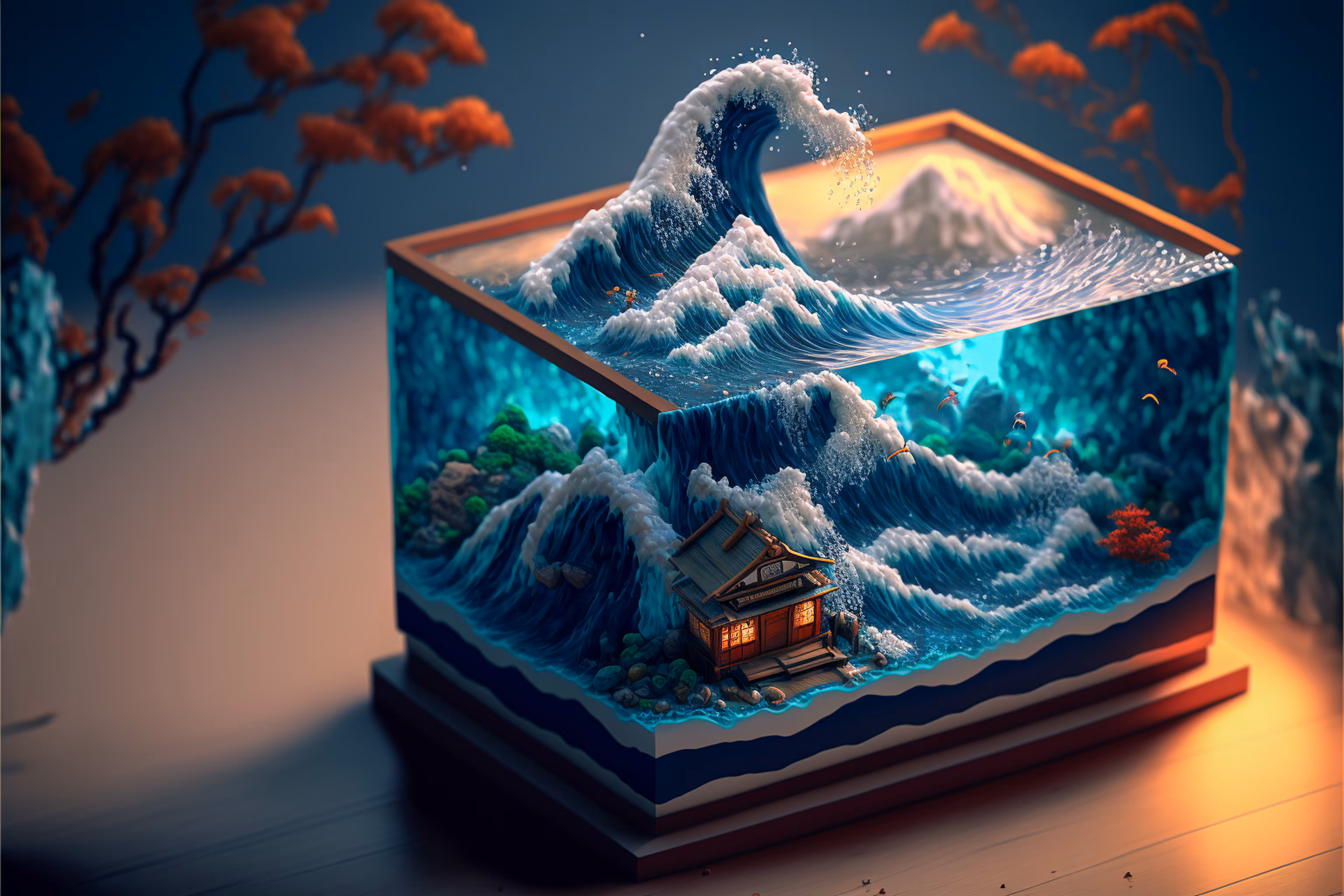 Dioramas - The Great Wave : 05