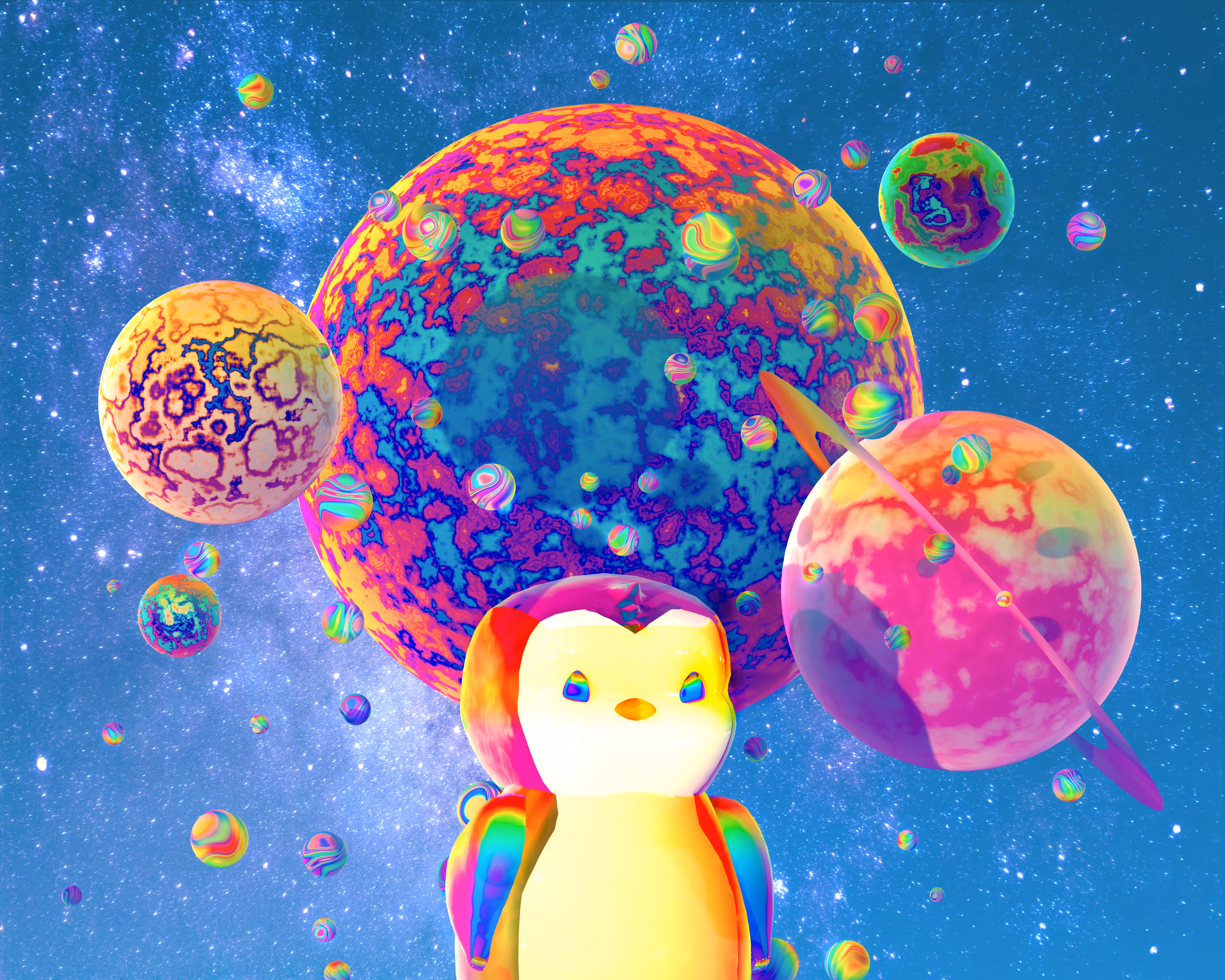 Cosmic Penguin