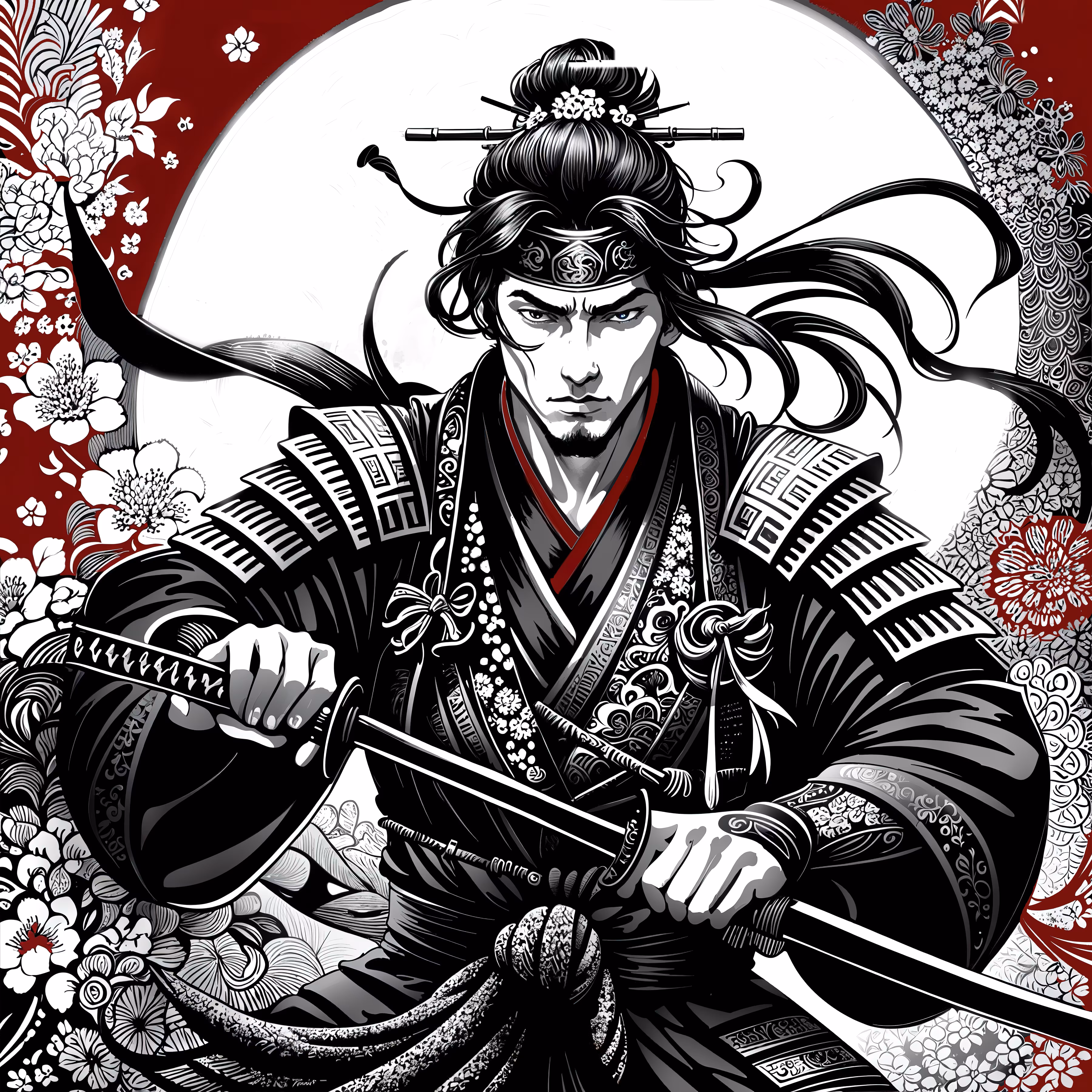 Zen Moonlit Samurai