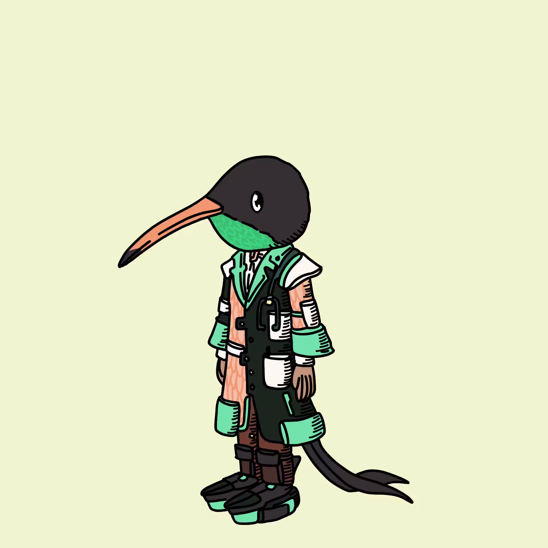 One eyed guys: Avian veterinarian OEG