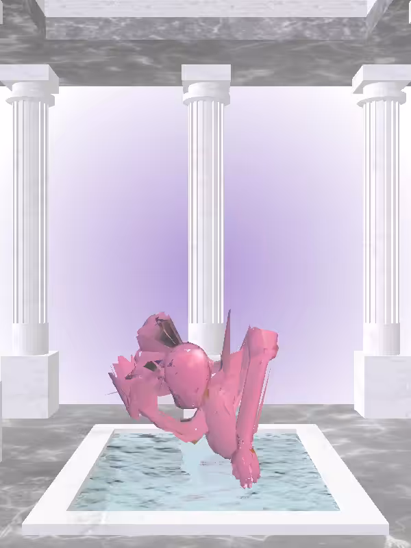 The Crawling Sharp Magenta Man #7748