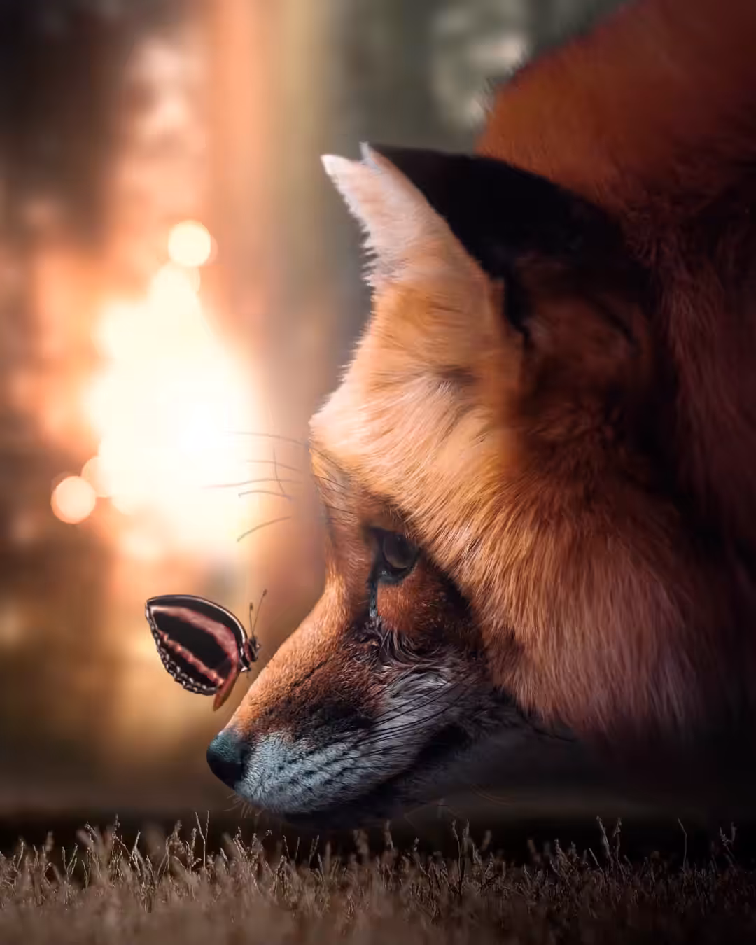 Fox & Butterfly