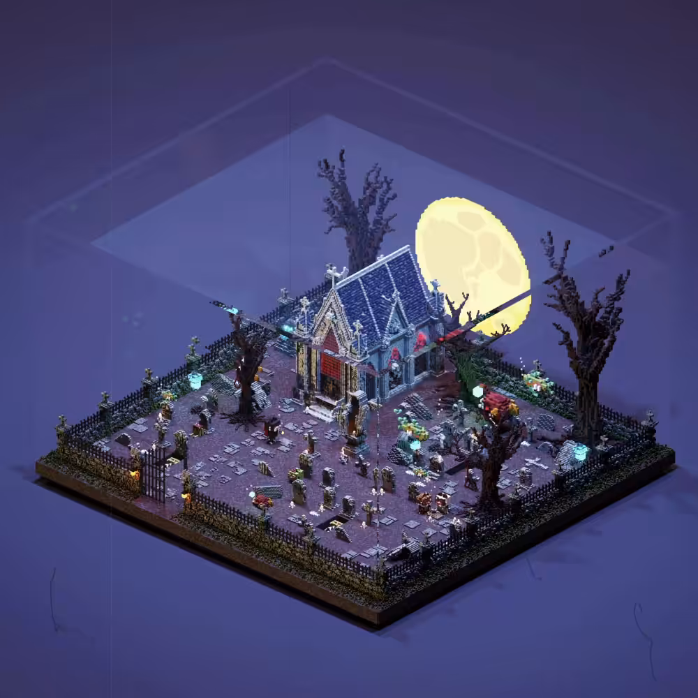 Cat in Aquarium: Graveyard in Aquarium 