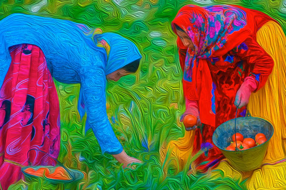 woman in farm