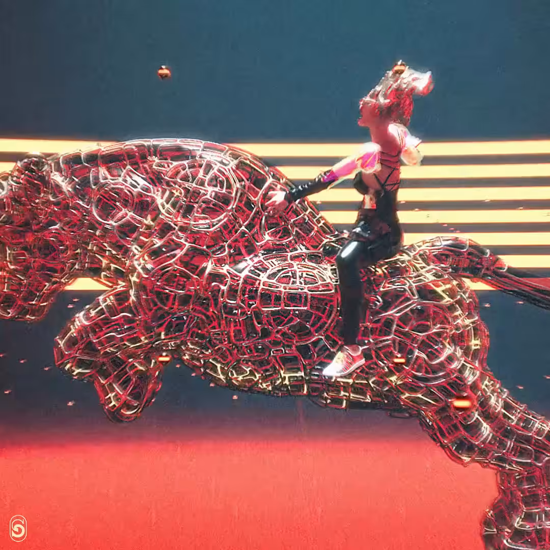 Techno Crypto Rider.