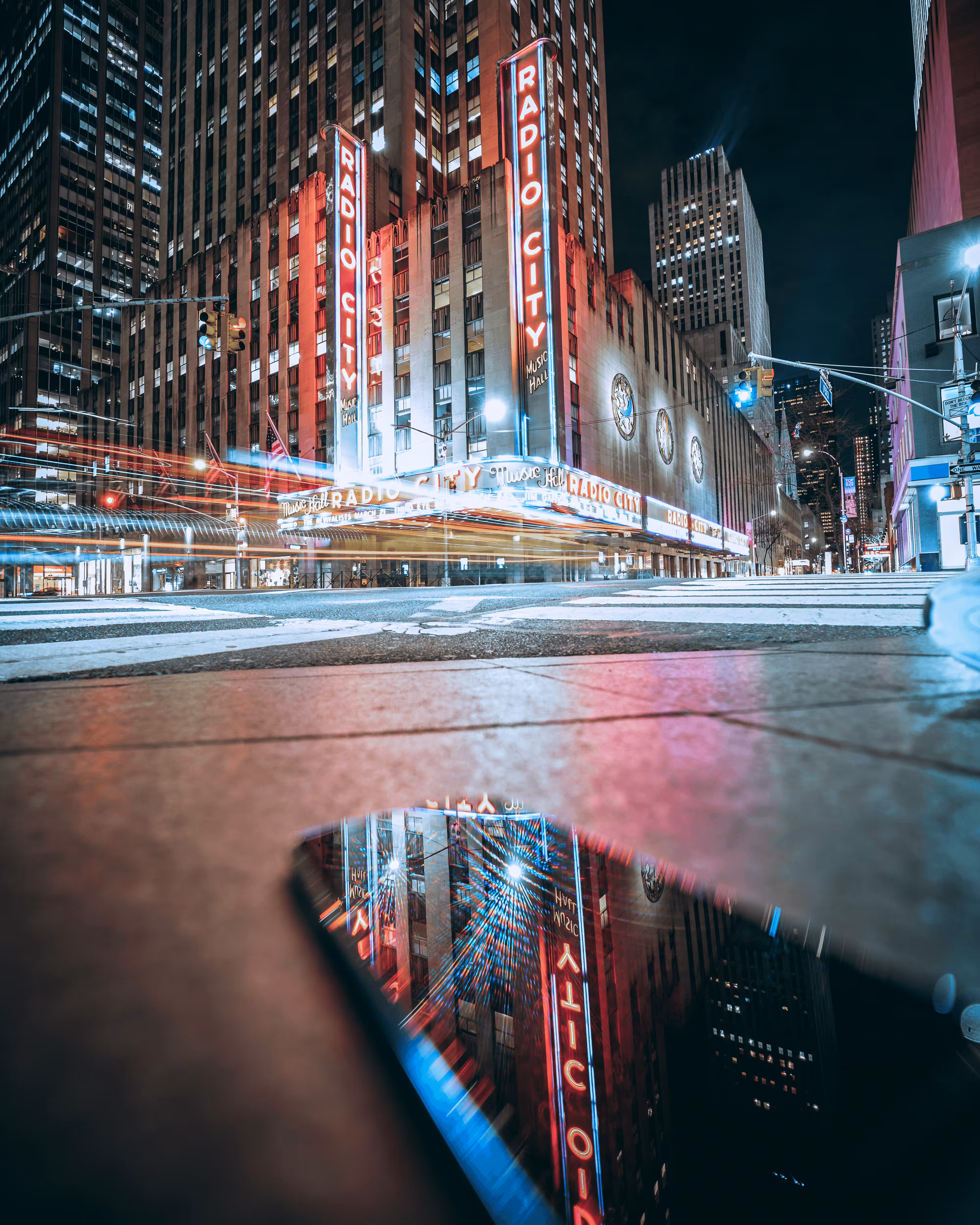 Radio city reflection