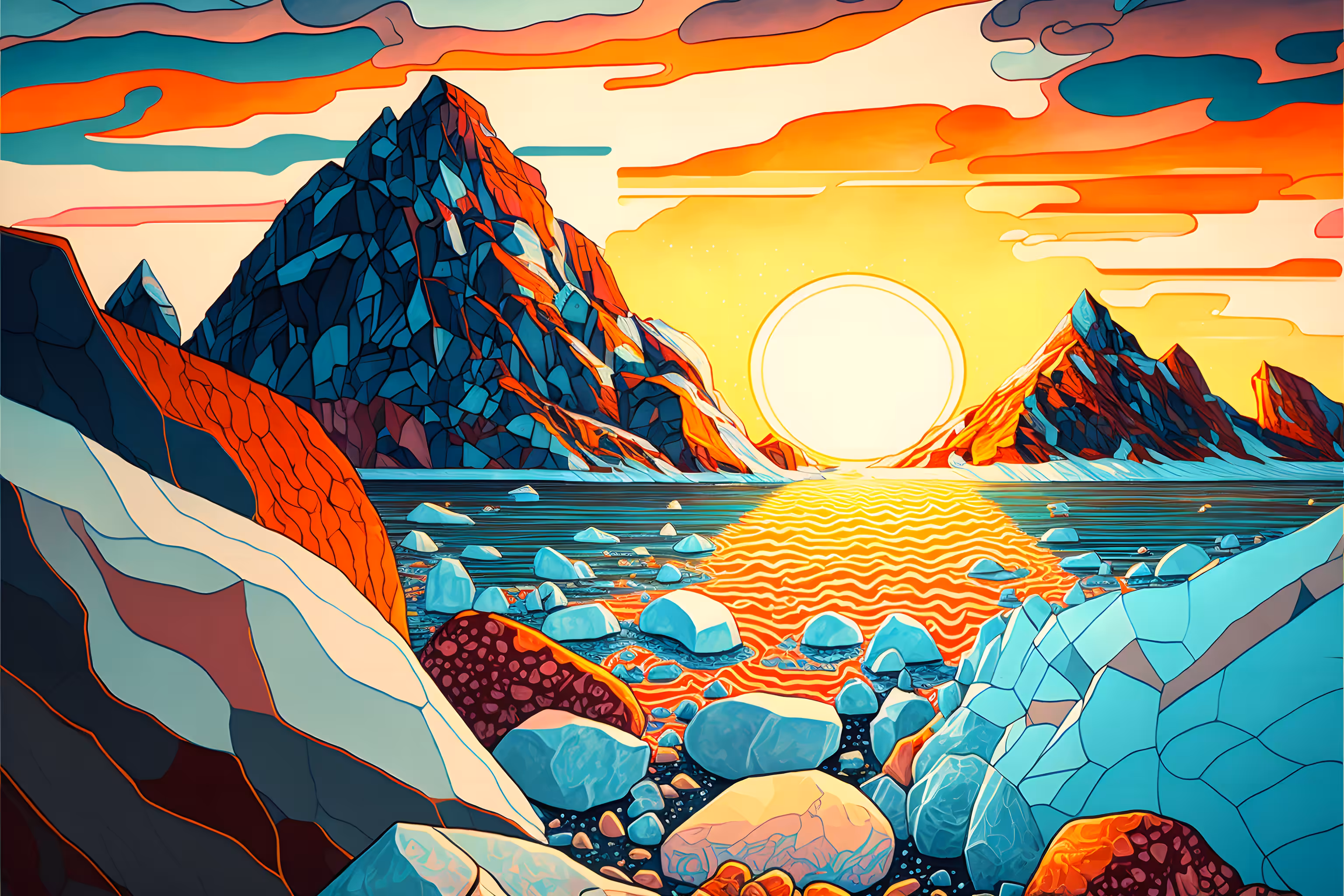 Arctic sunset