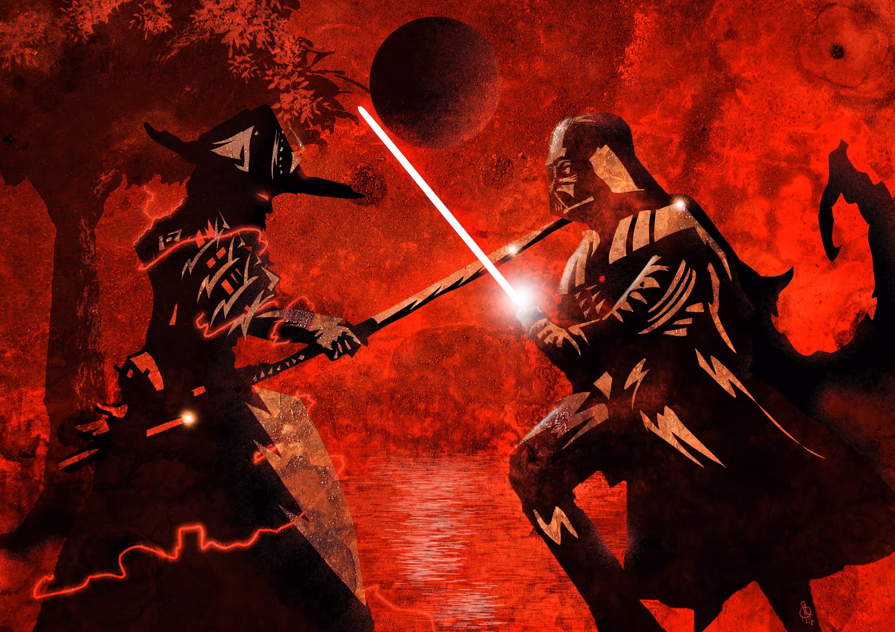 Darth Vader vs Samurai