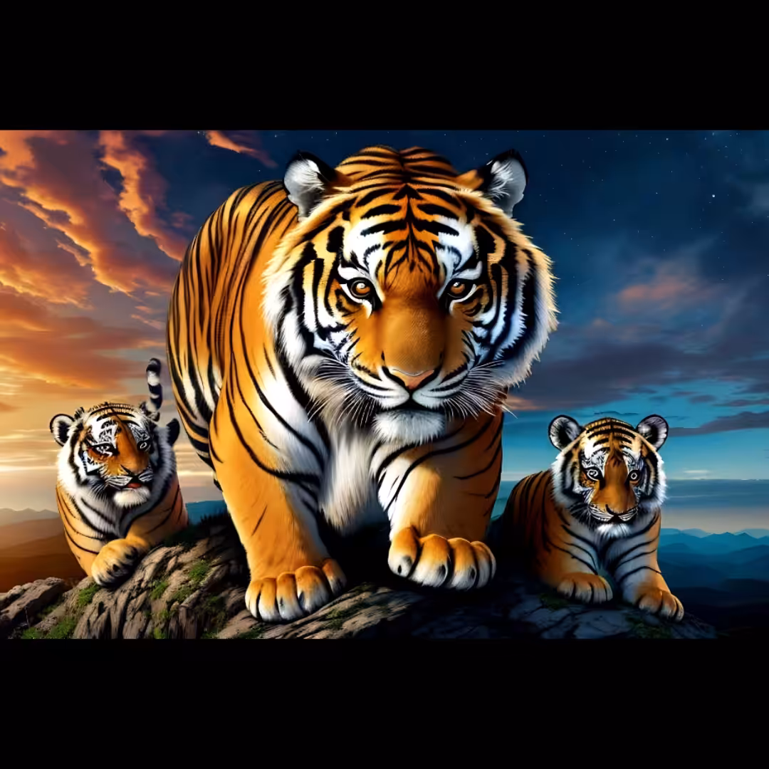 The Happy Valley: Tigers' Skyward Majesty