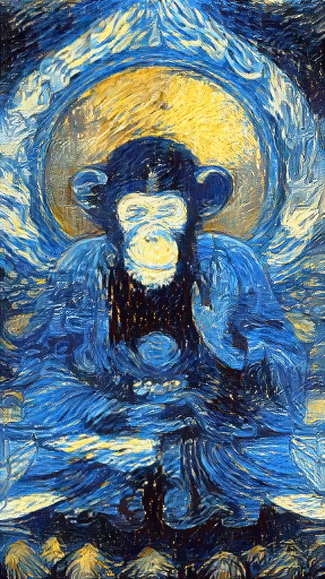 Bored Starry Night Club: Bored Starry Night Ape Club #58