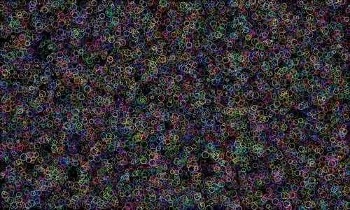 YangWong : circles Built with a complicated algorithm: YangWong007