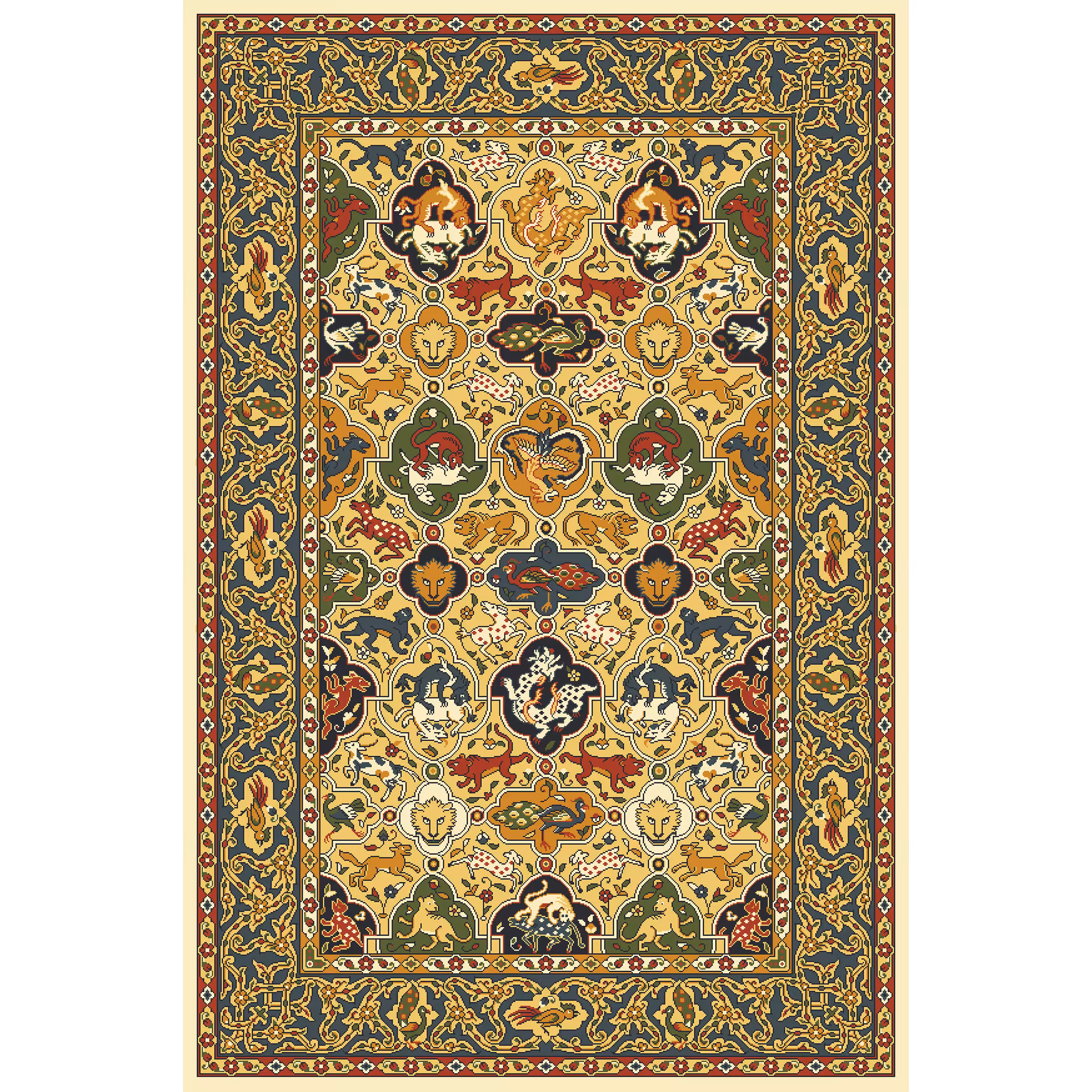 Persian Kilim, 17th century.
