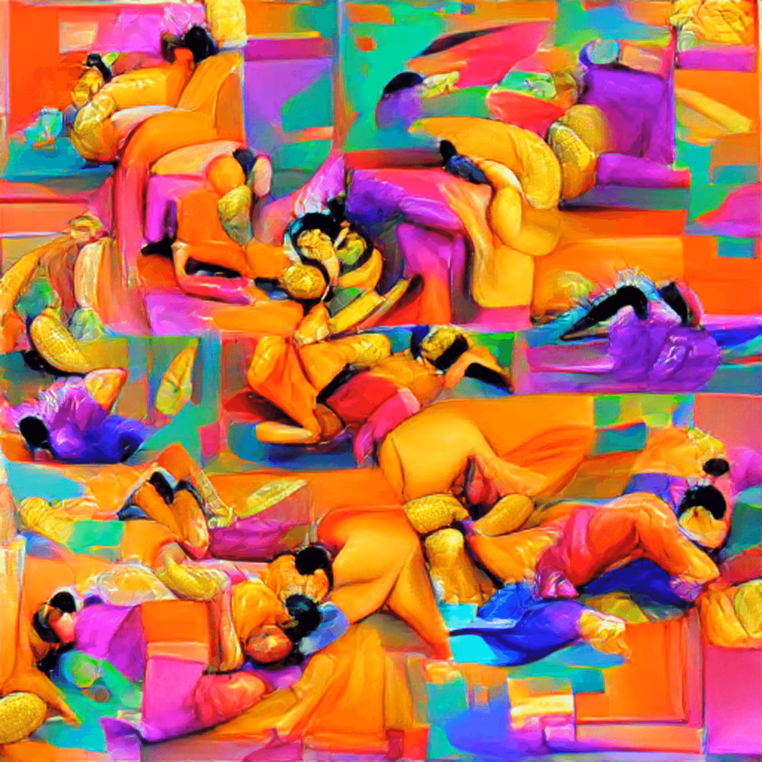 In the bedrooms