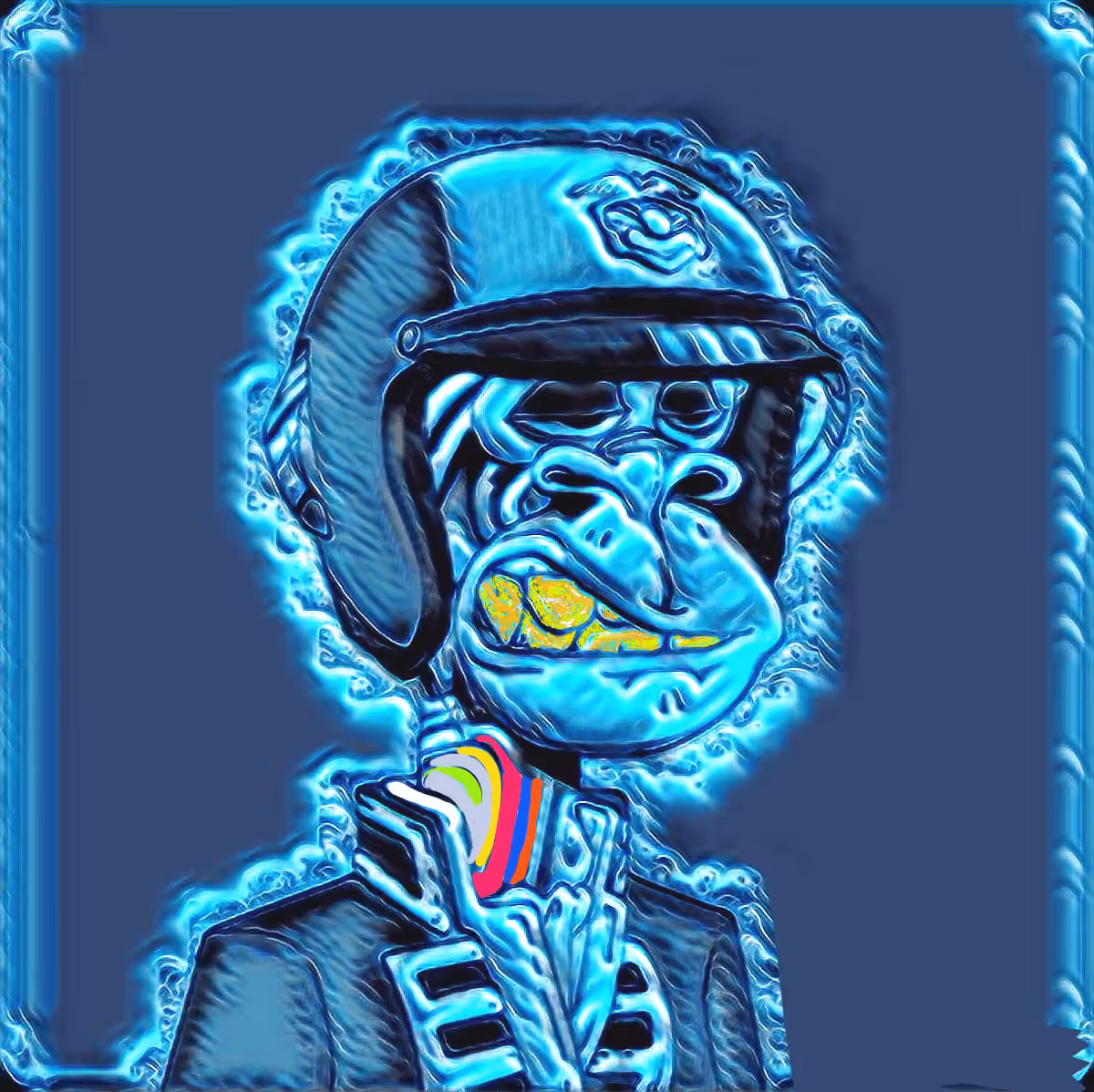 #012 Blue Bored Ape by @Iban_Broker