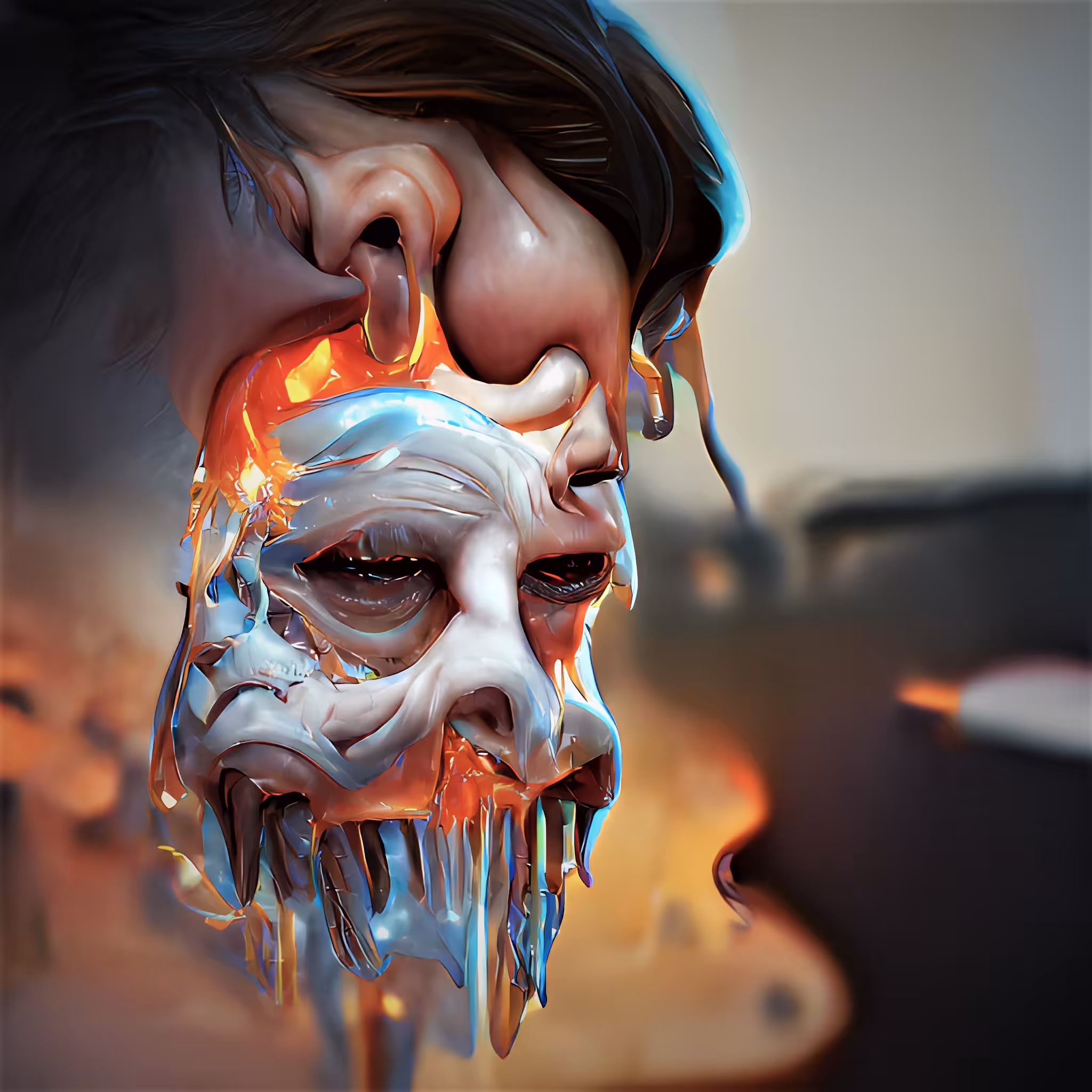 MELTED FACE #1