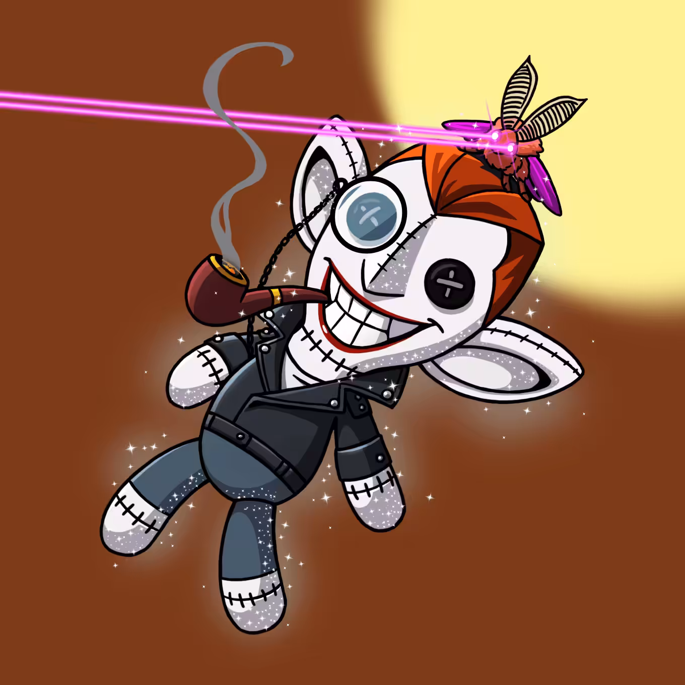 #2384 Sneaky Vampire Teddy