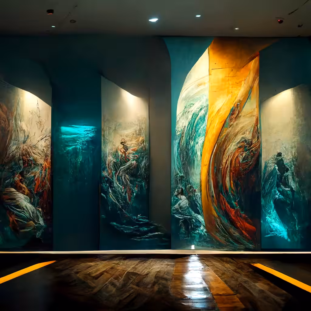 The light from the wall