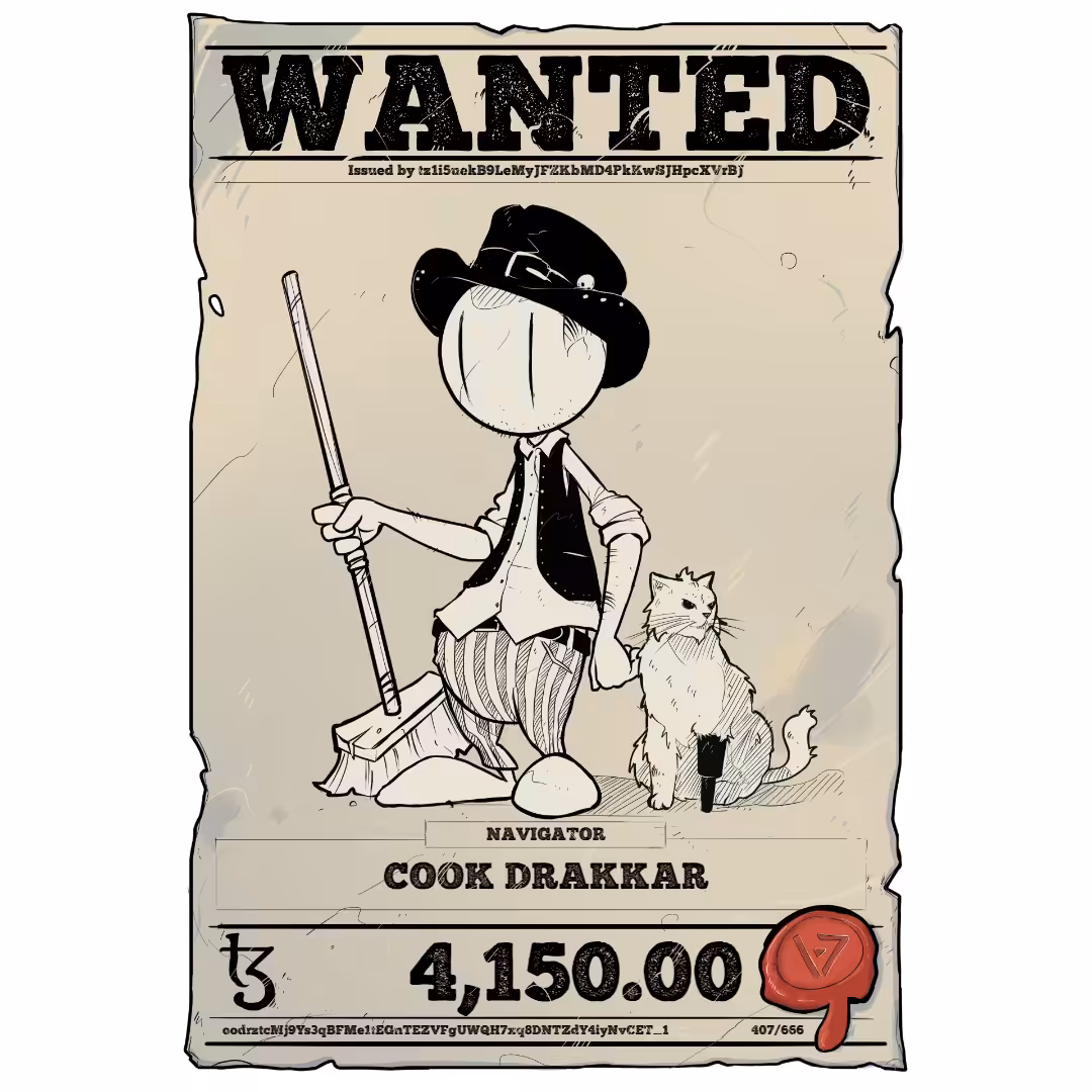 COOK DRAKKAR | TEZOS PIRATE 407/666