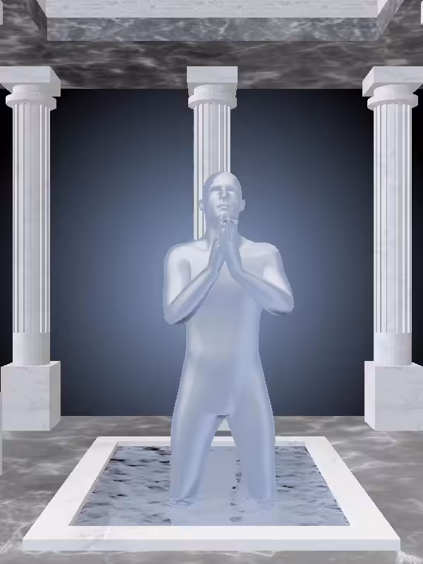 HeavenComputer: The Praying Blue Sky Man #7638