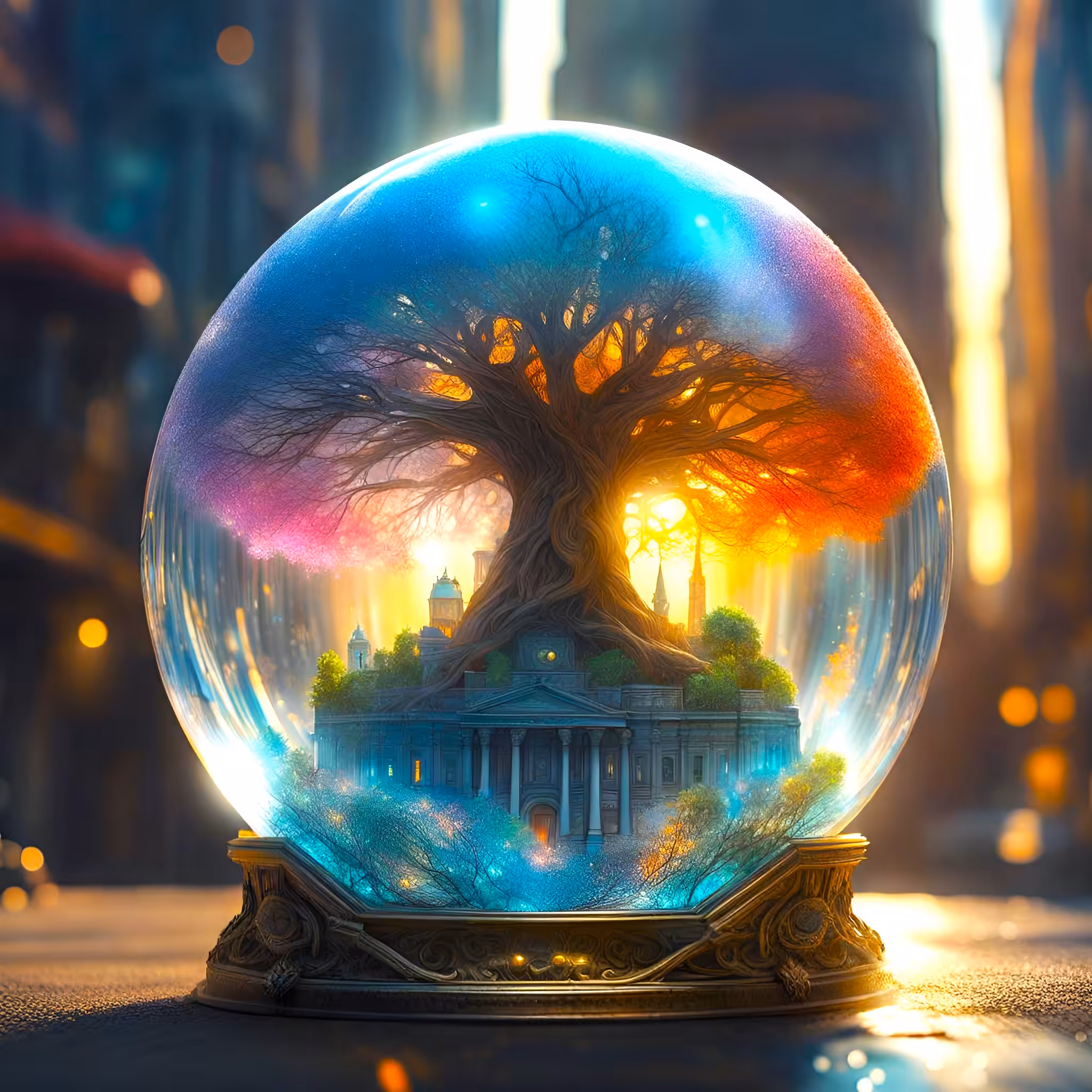 Temple in a Sphere