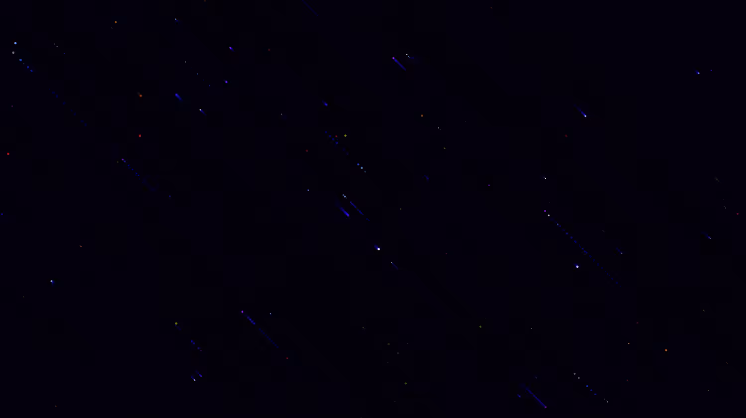 Busy night sky