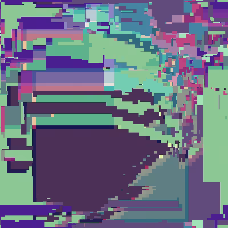 Cascade automata, pixel nature #30