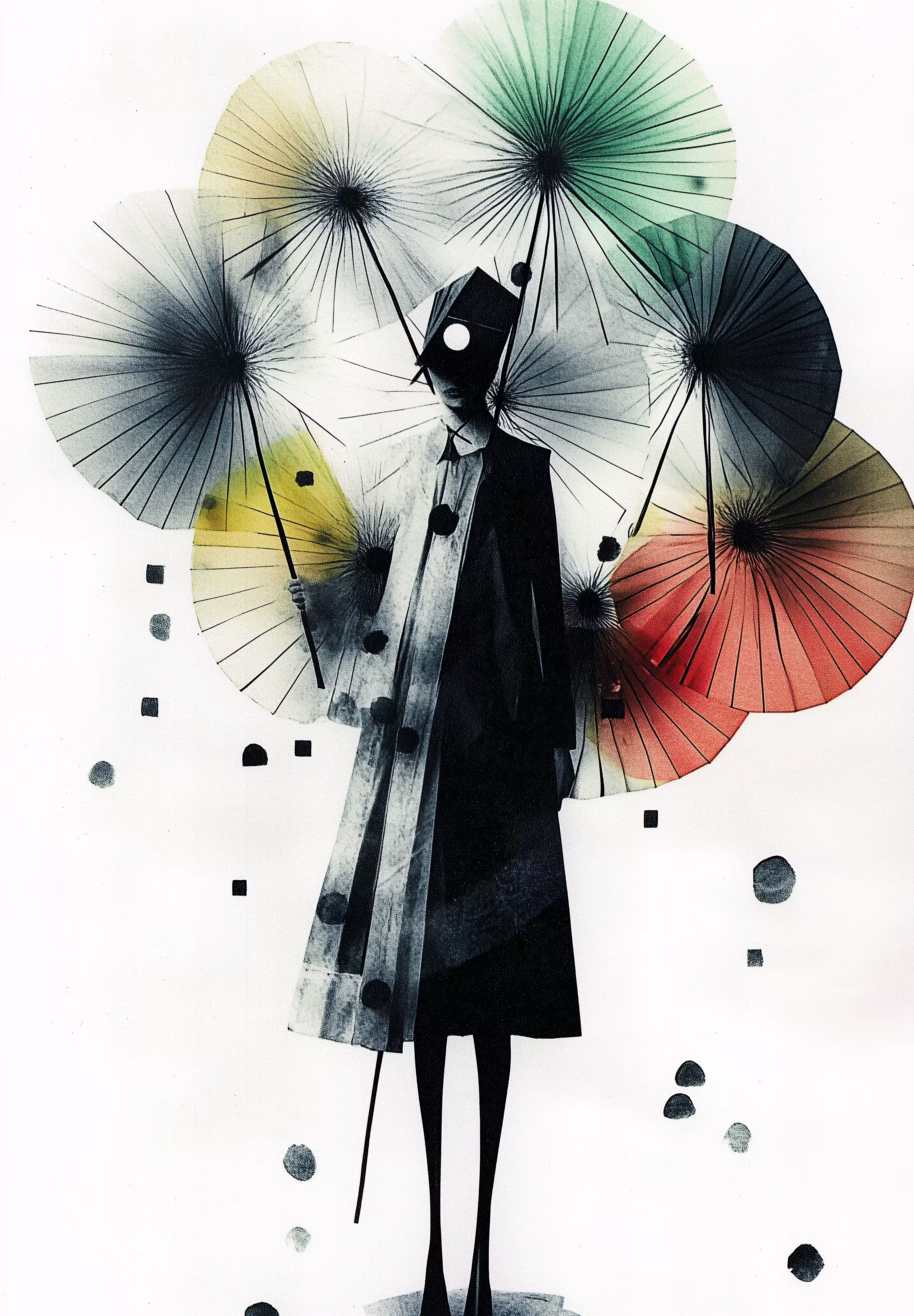 The Umbrella Seller on a Rainy Day