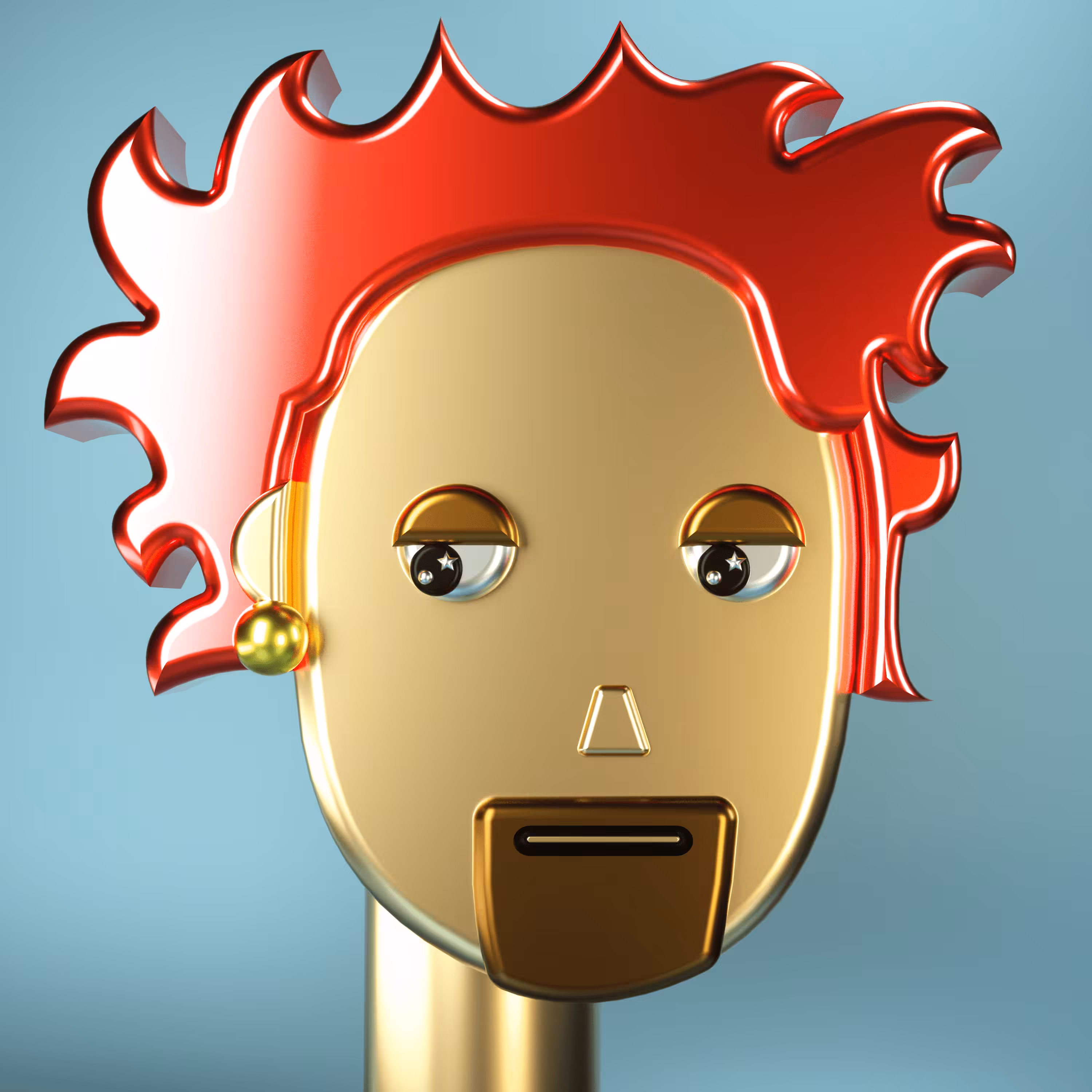 3D Chrome Punk #1062