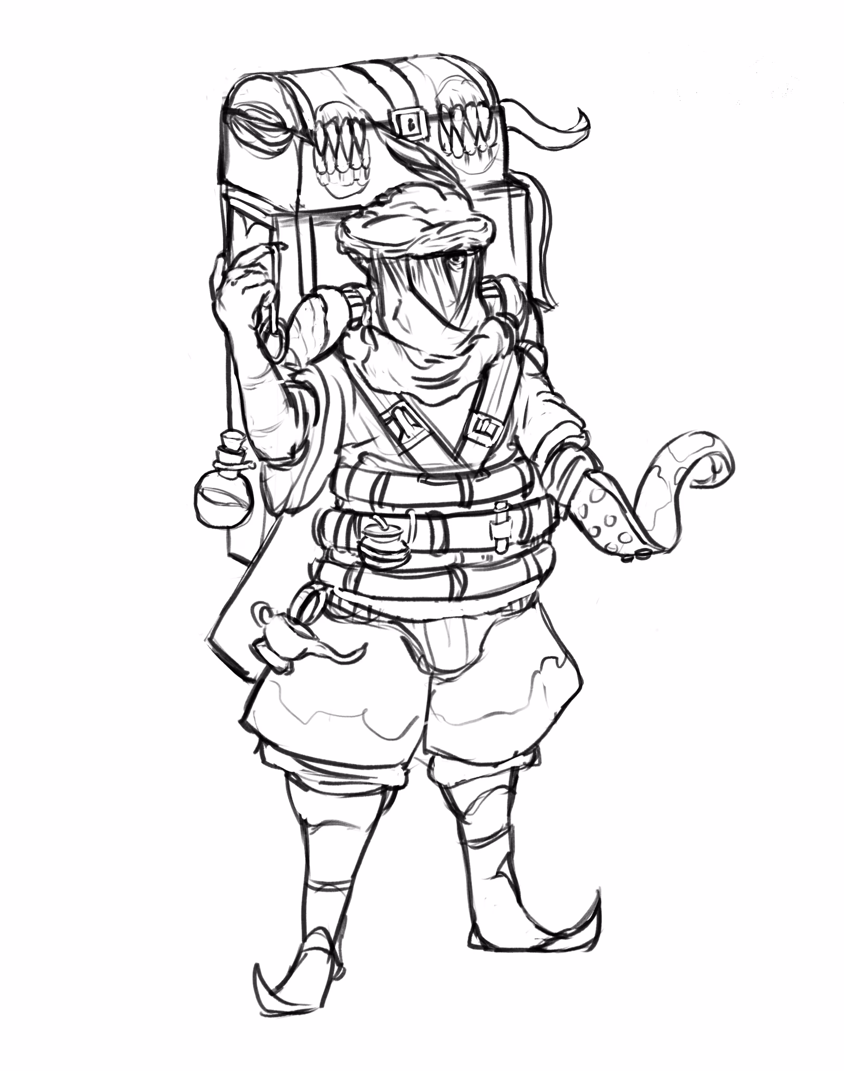 Ermelaus, the Merchant Sketch