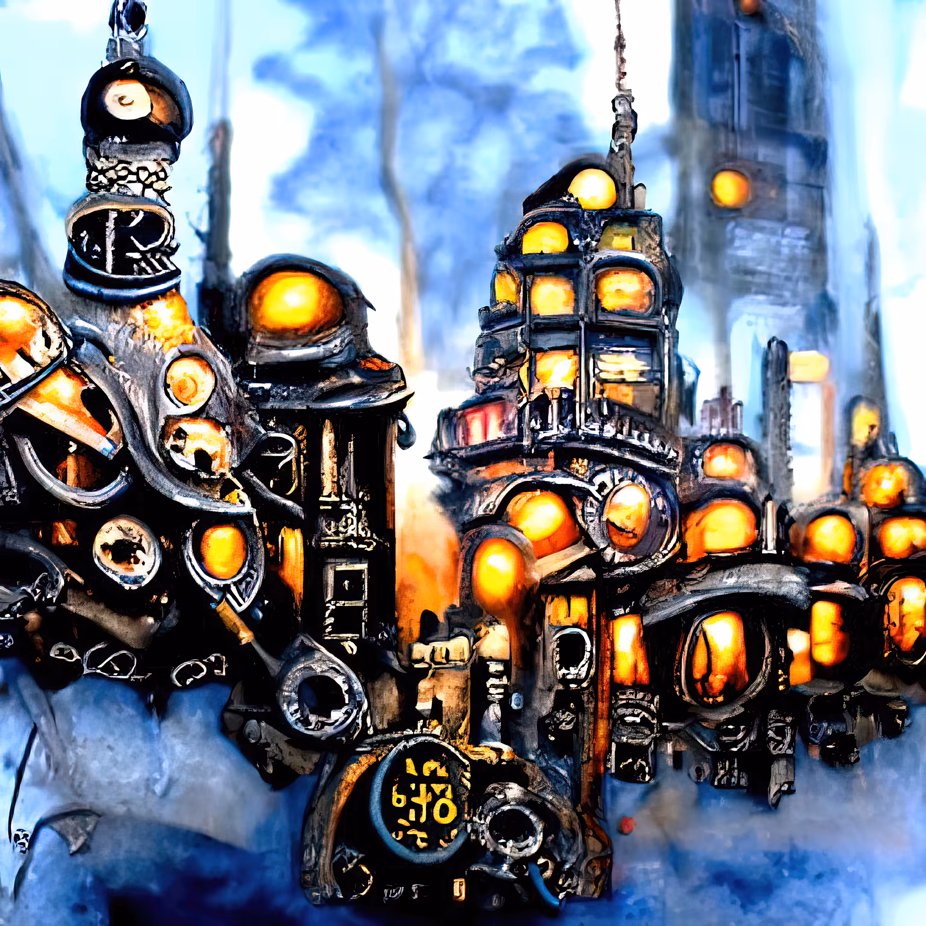 cyber steampunk city at dawn zAr5ESmzGtwtW71joUVe