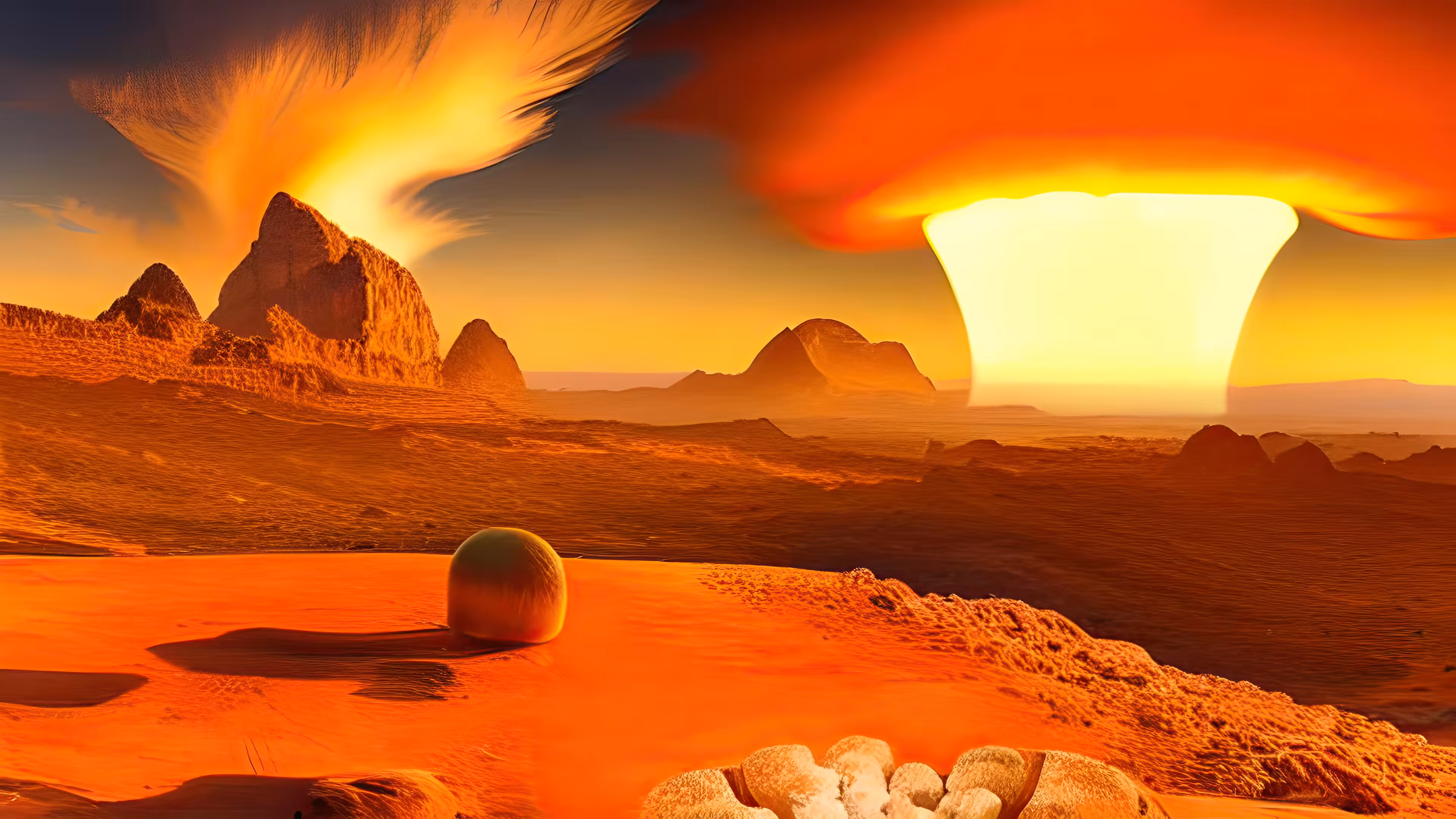 Simulation Number 89: Red Energy Clouds